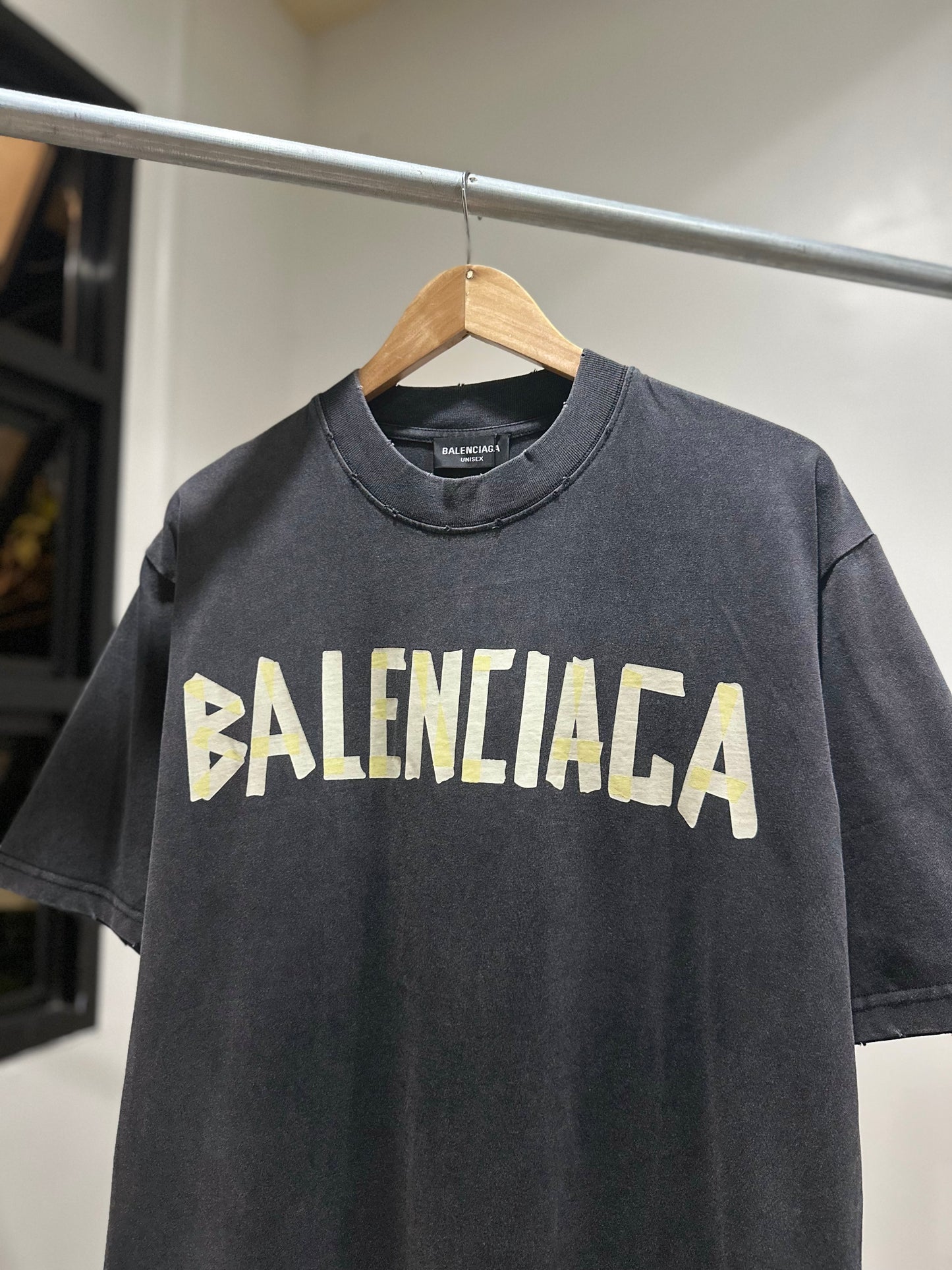 Balenciaga Tape Type T-Shirt (Acid)