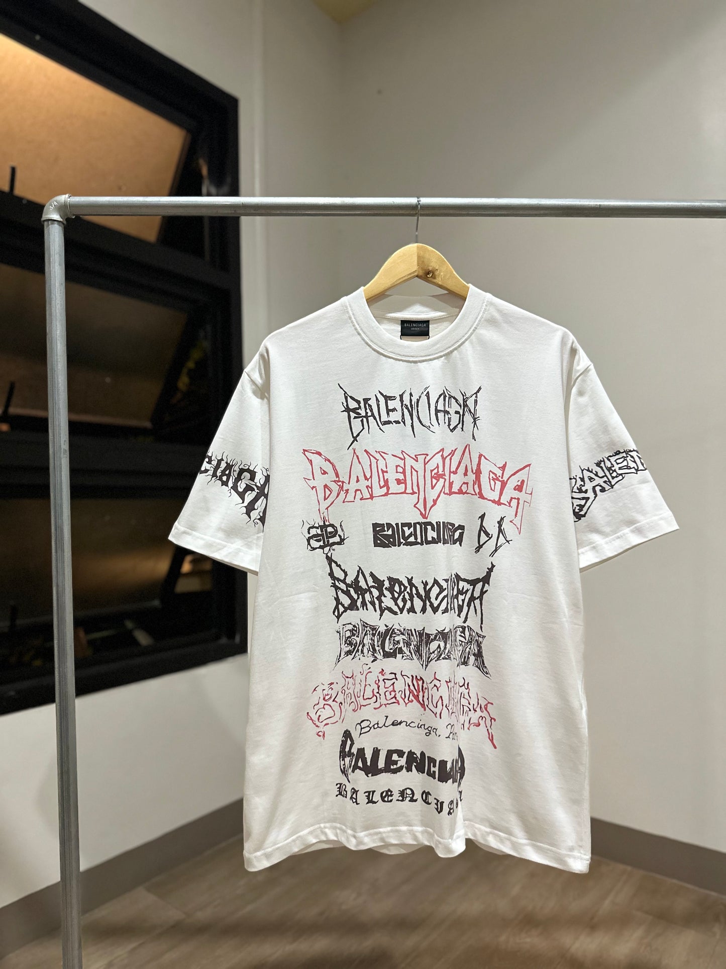 Balenciaga DIY Metal T-Shirt (White)