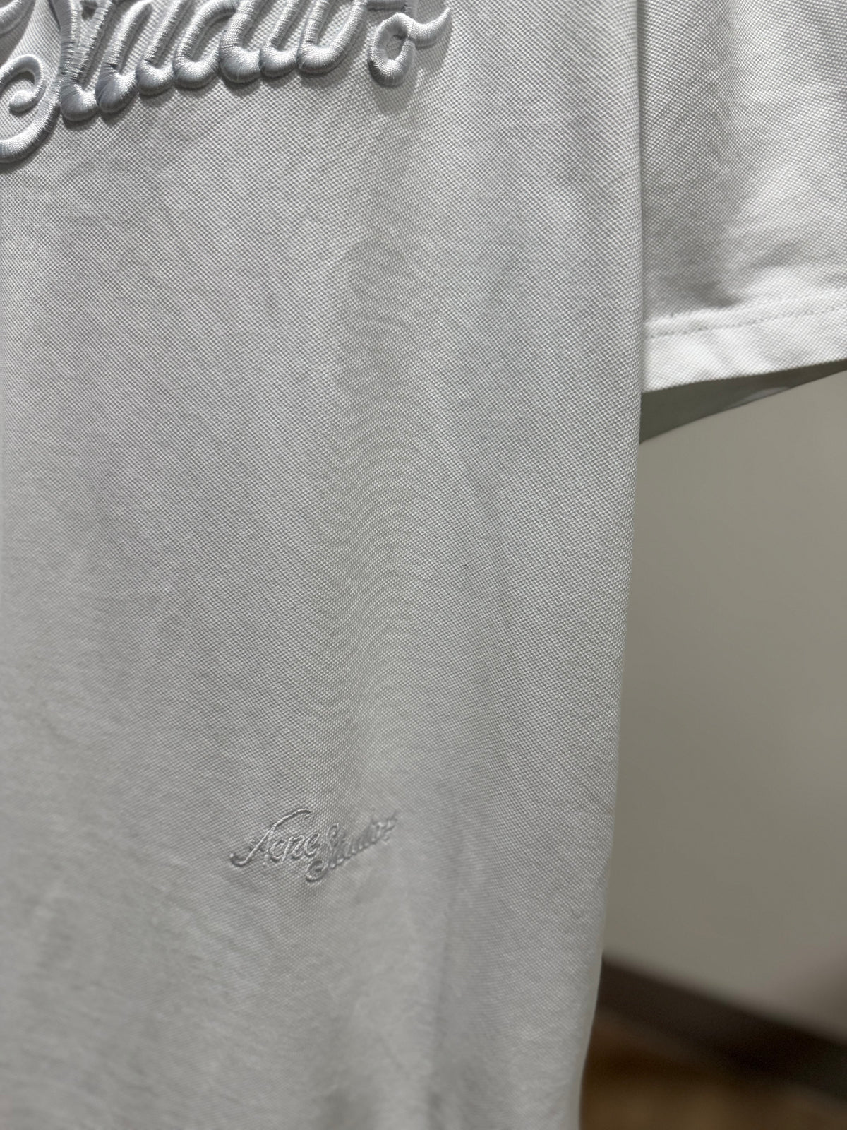 Acne Studios Embroidered Logo T-Shirt (White)