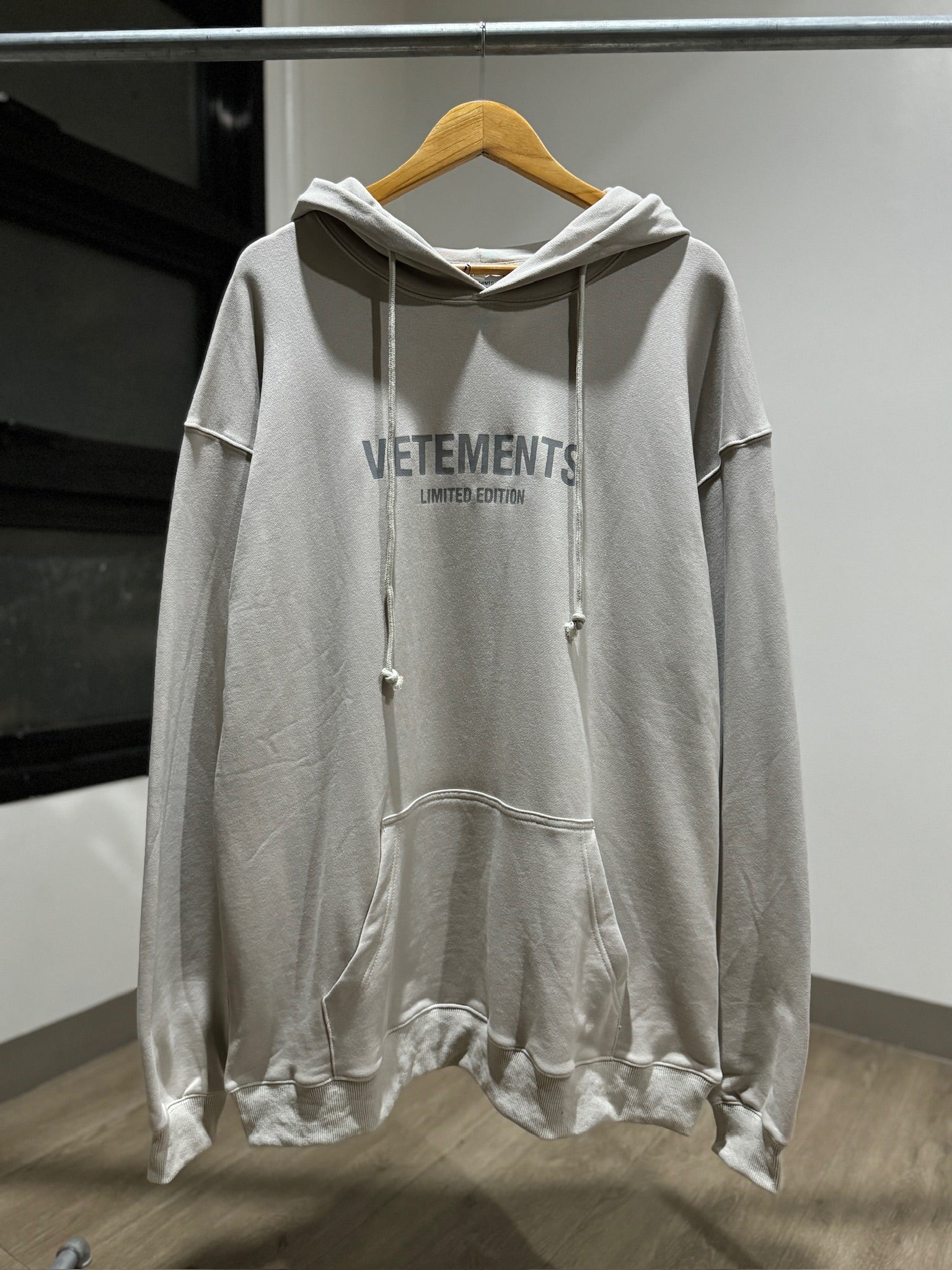 Vetements Hoodie (Gray) - Main Image