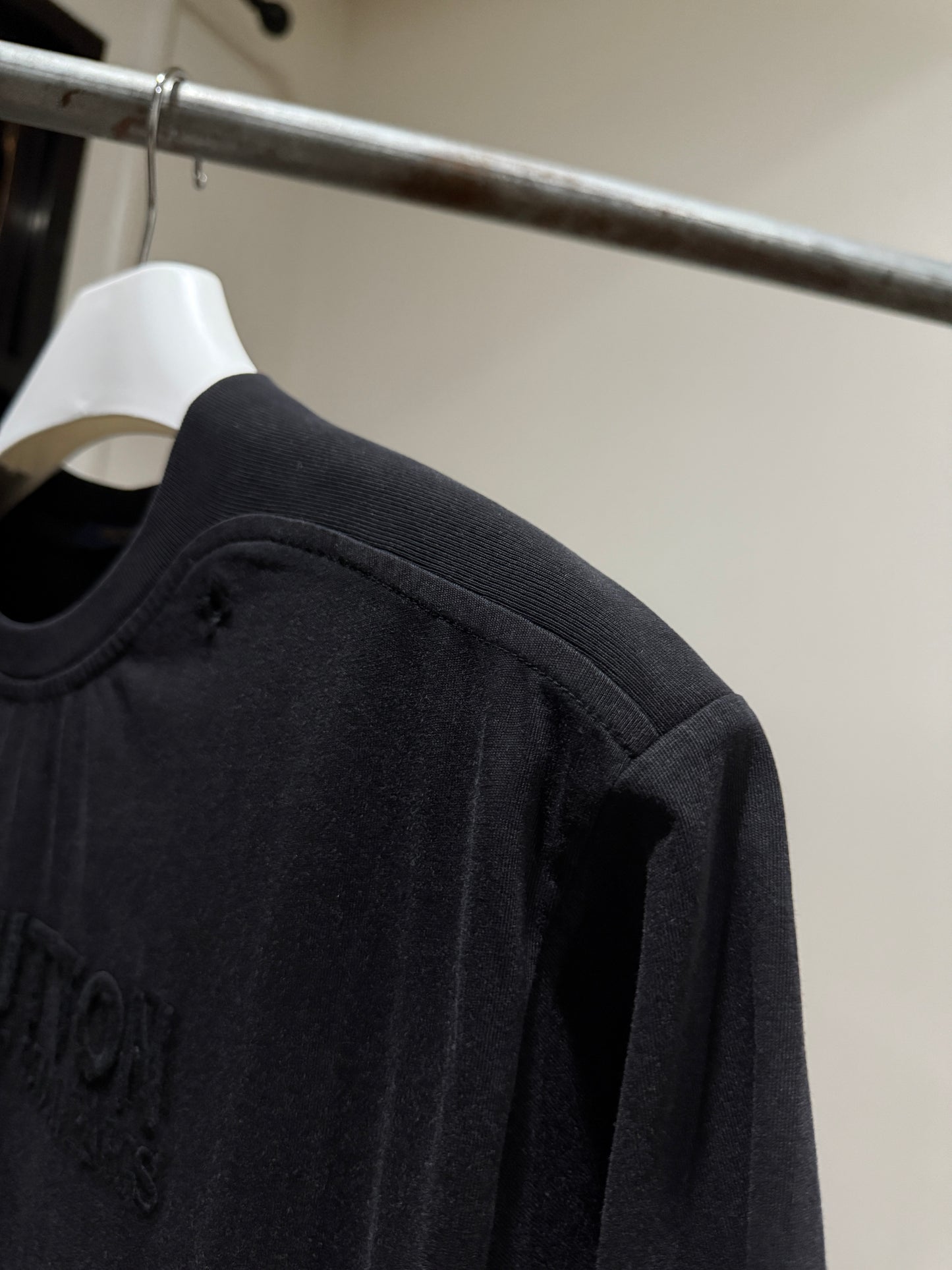 Louis Vuitton Washed Ribbed T-Shirt (Black)