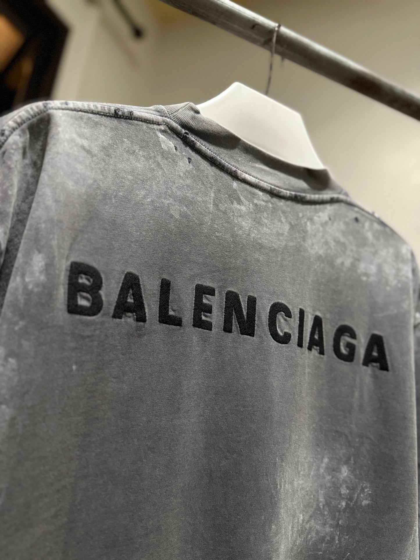 Balenciaga Back Oversized T-Shirt (Grey)