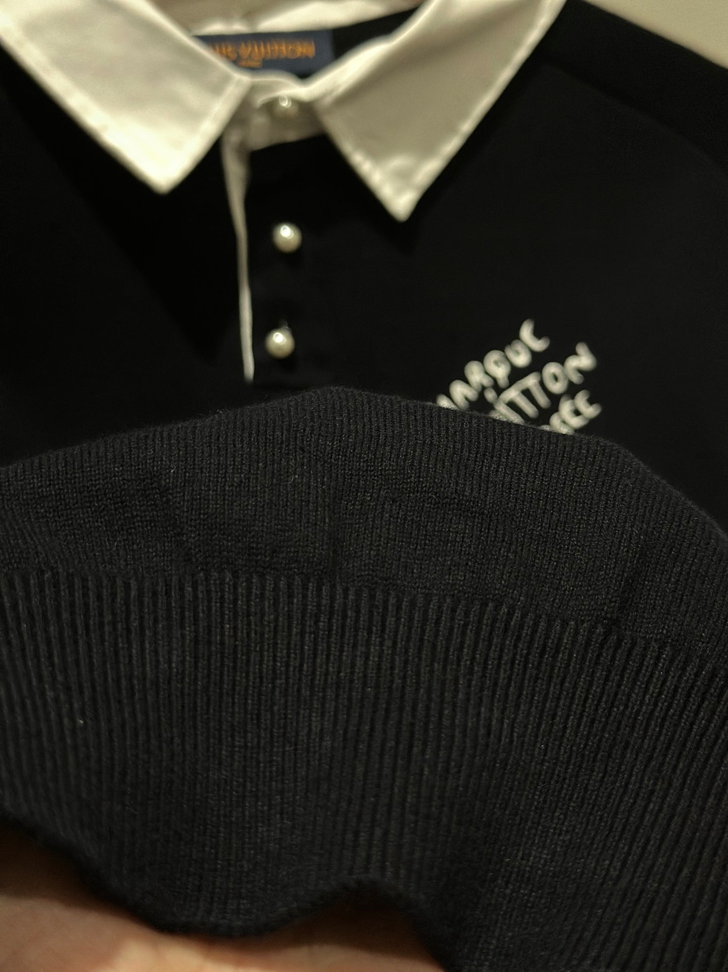 Louis Vuitton Embroidered Short-Sleeved Cotton Blend Polo Shirt