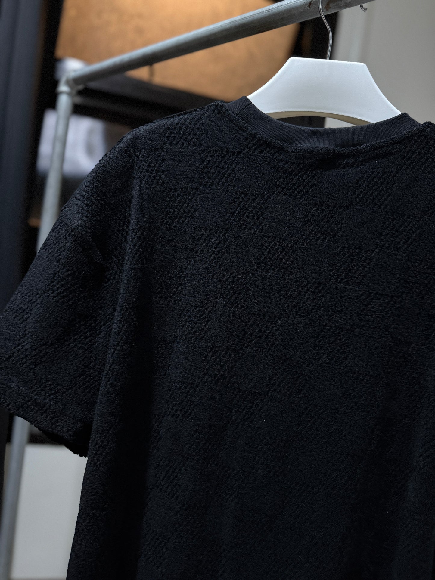 Louis Vuitton Damier French Terry T-Shirt (Black)