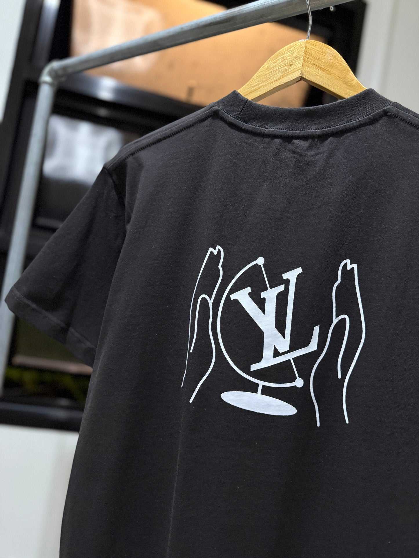Louis Vuitton Washed Printed Cotton T-Shirt
