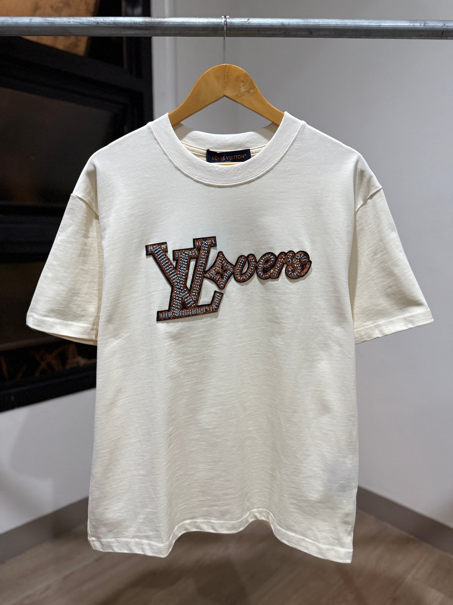Louis Vuitton Vers Short-Sleeved T-Shirt (Milky White)