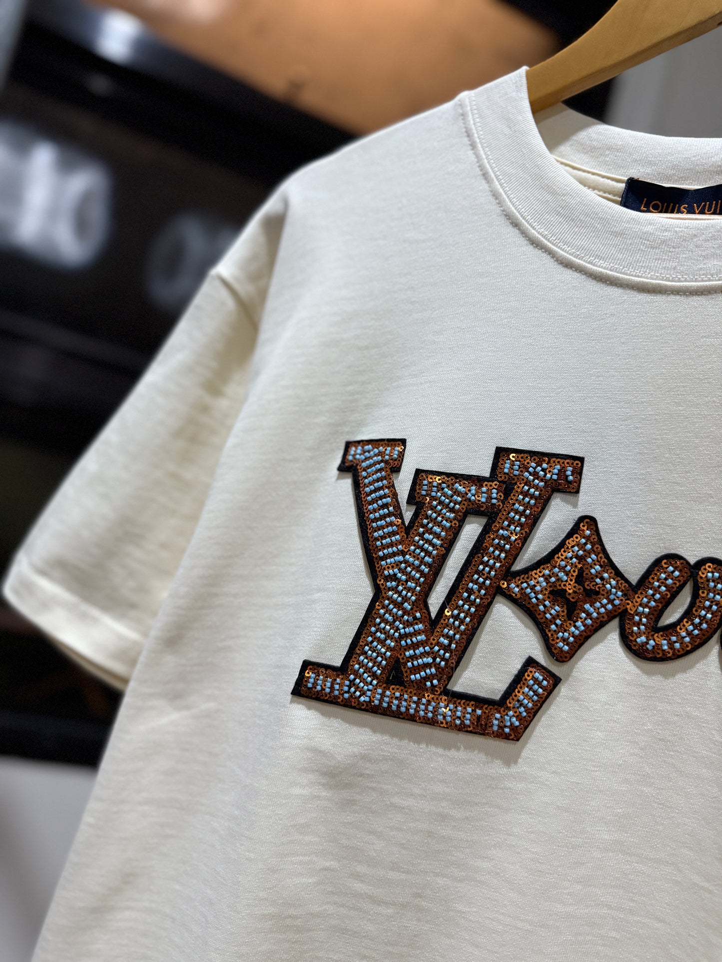 Louis Vuitton Vers Short-Sleeved T-Shirt (Milky White)