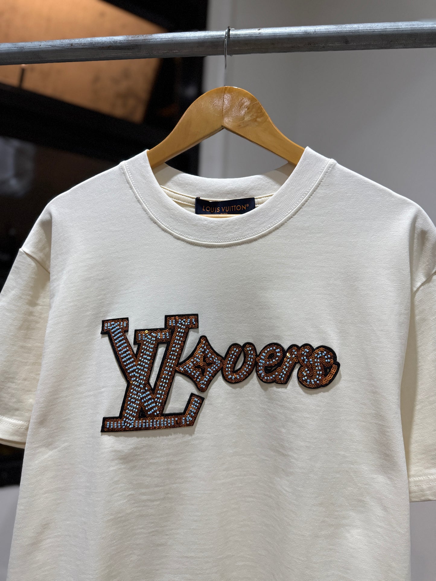Louis Vuitton Vers Short-Sleeved T-Shirt (Milky White)