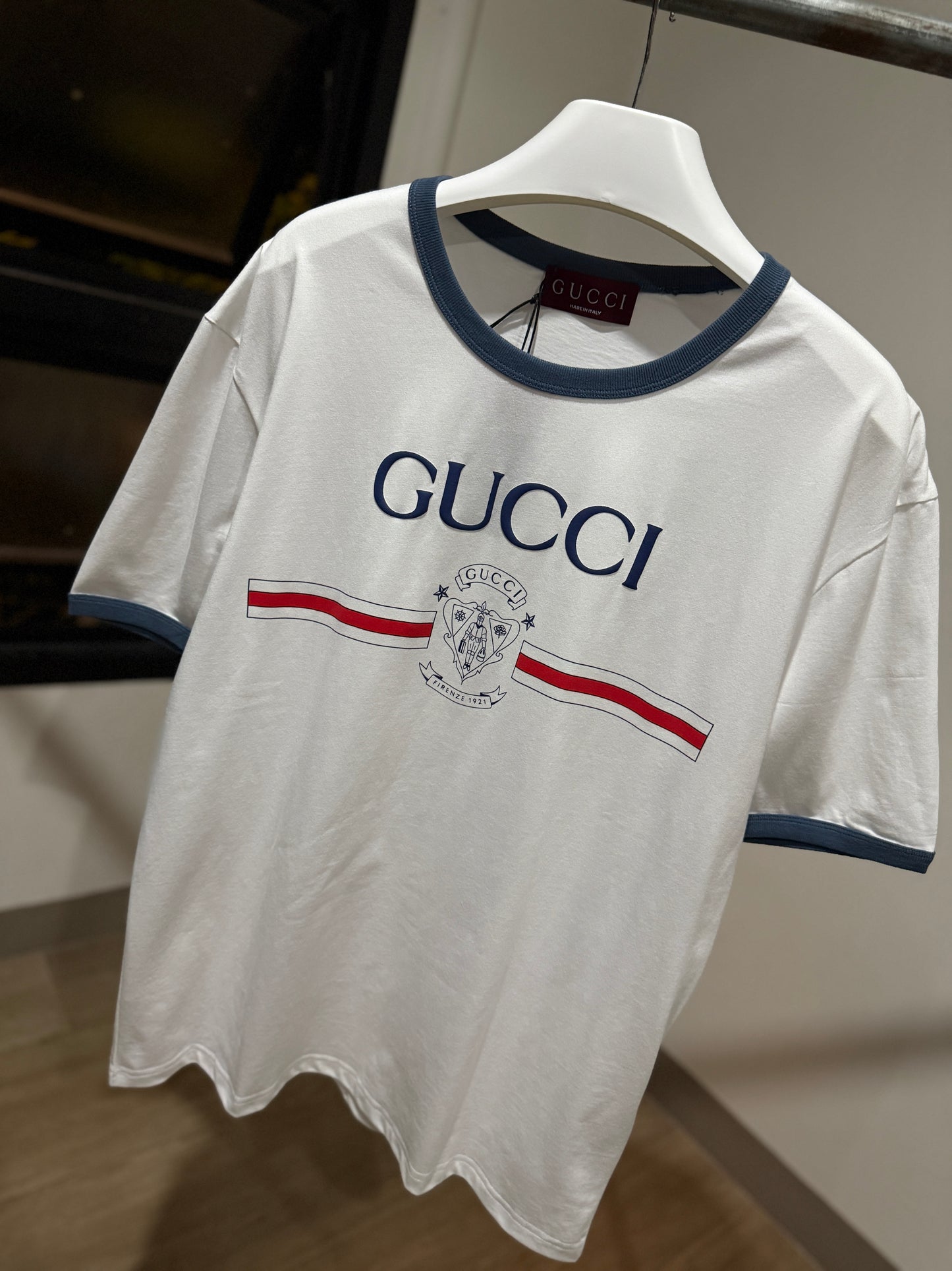 Gucci Printed Cotton T-Shirt (White)