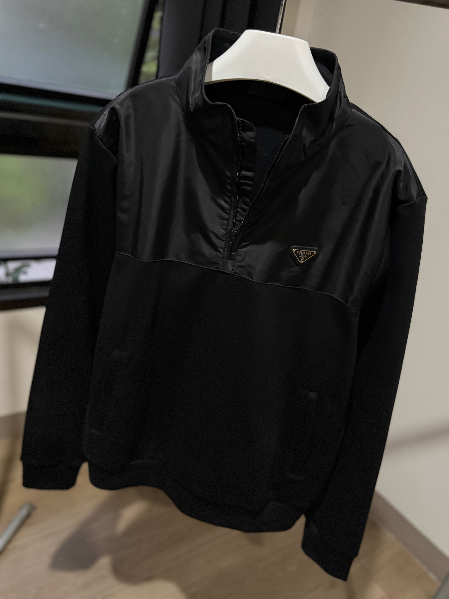 Prada Q-Zip Sweatshirt (Black)