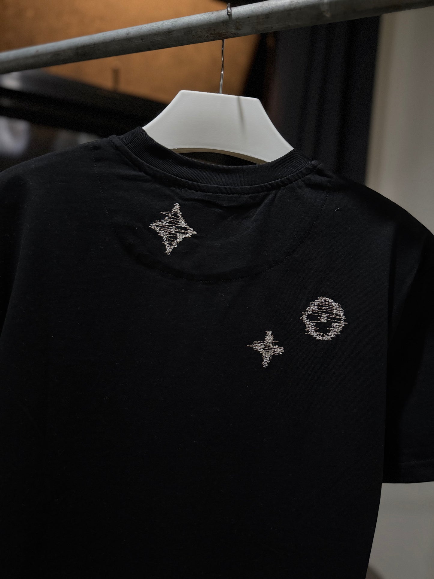 Louis Vuitton Embroidered Signature T-Shirt (Black)