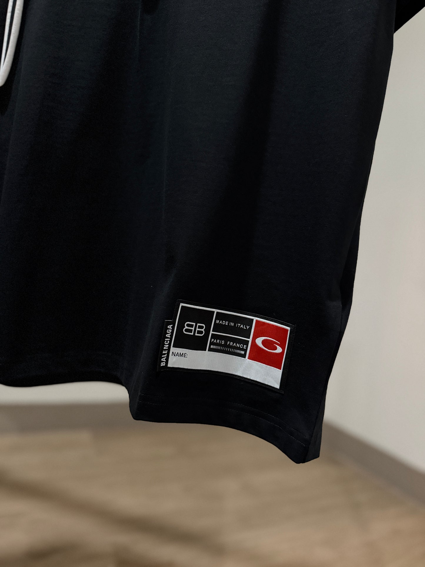 Balenciaga Script T-Shirt (Black)