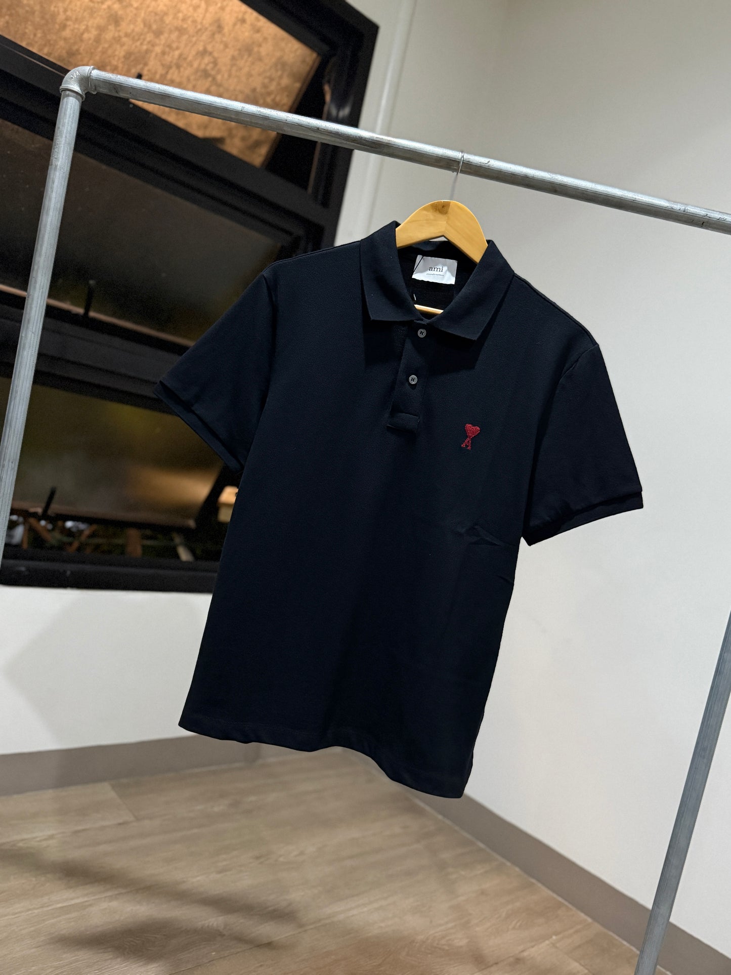 AMI de Coeur Polo Shirt (Black)