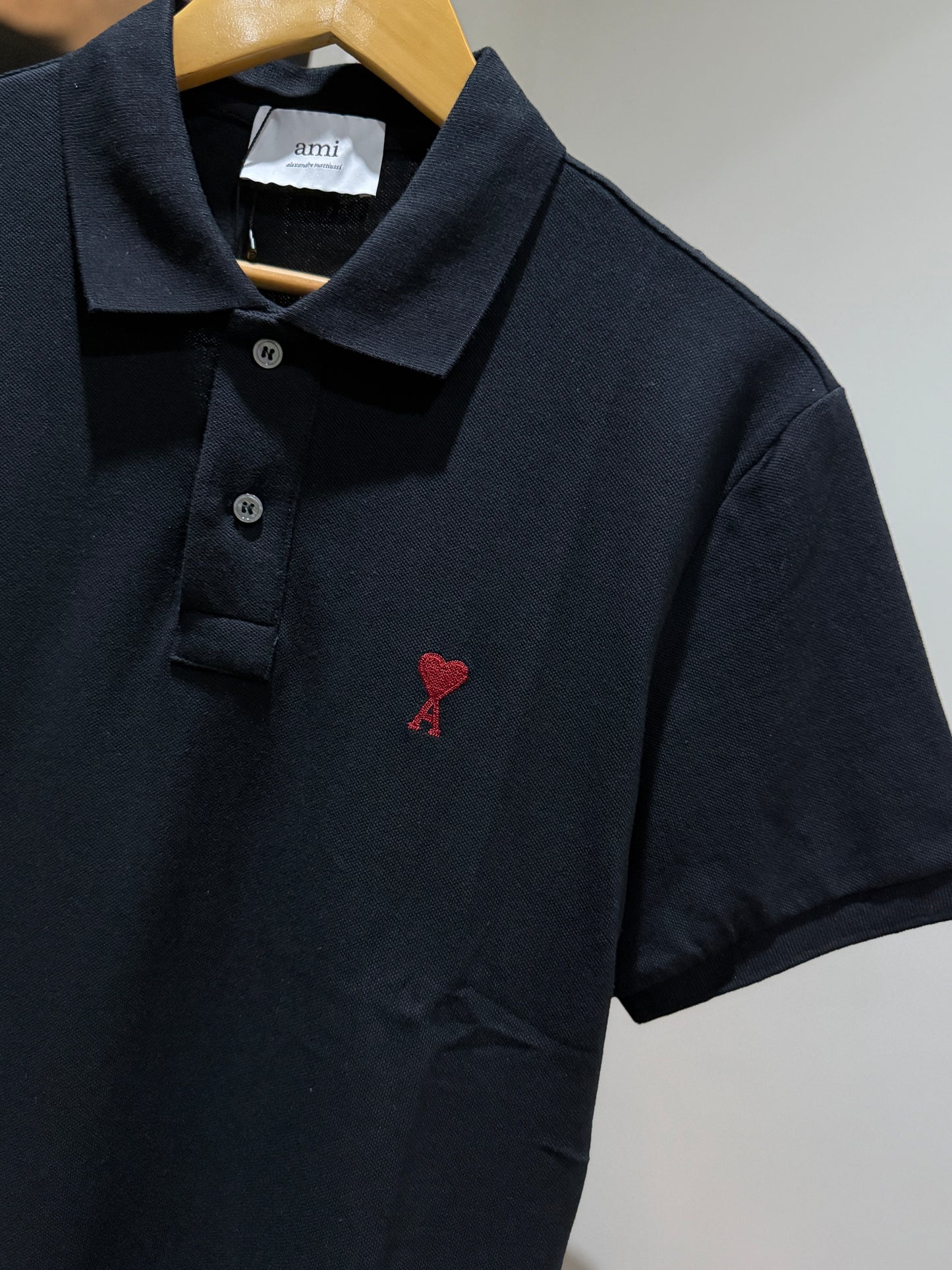AMI de Coeur Polo Shirt (Black)