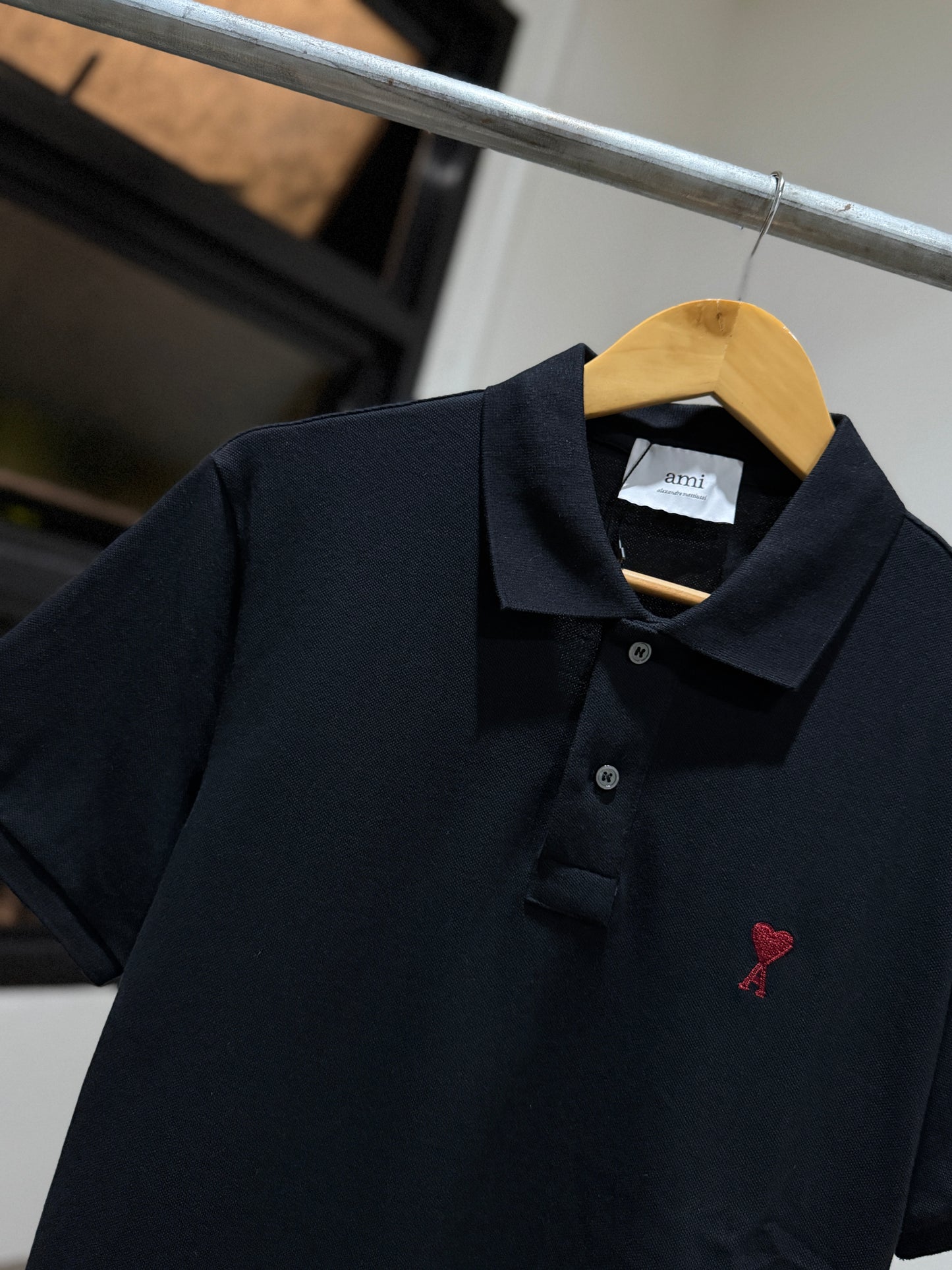AMI de Coeur Polo Shirt (Black)