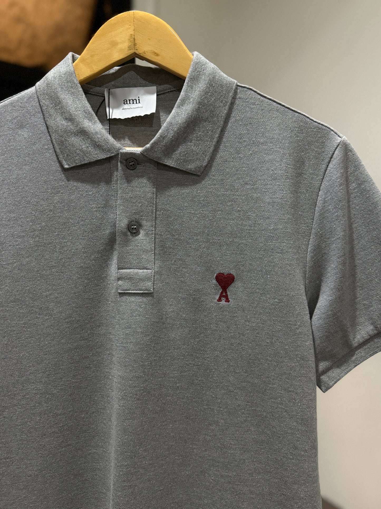 AMI de Coeur Polo Shirt (Gray)