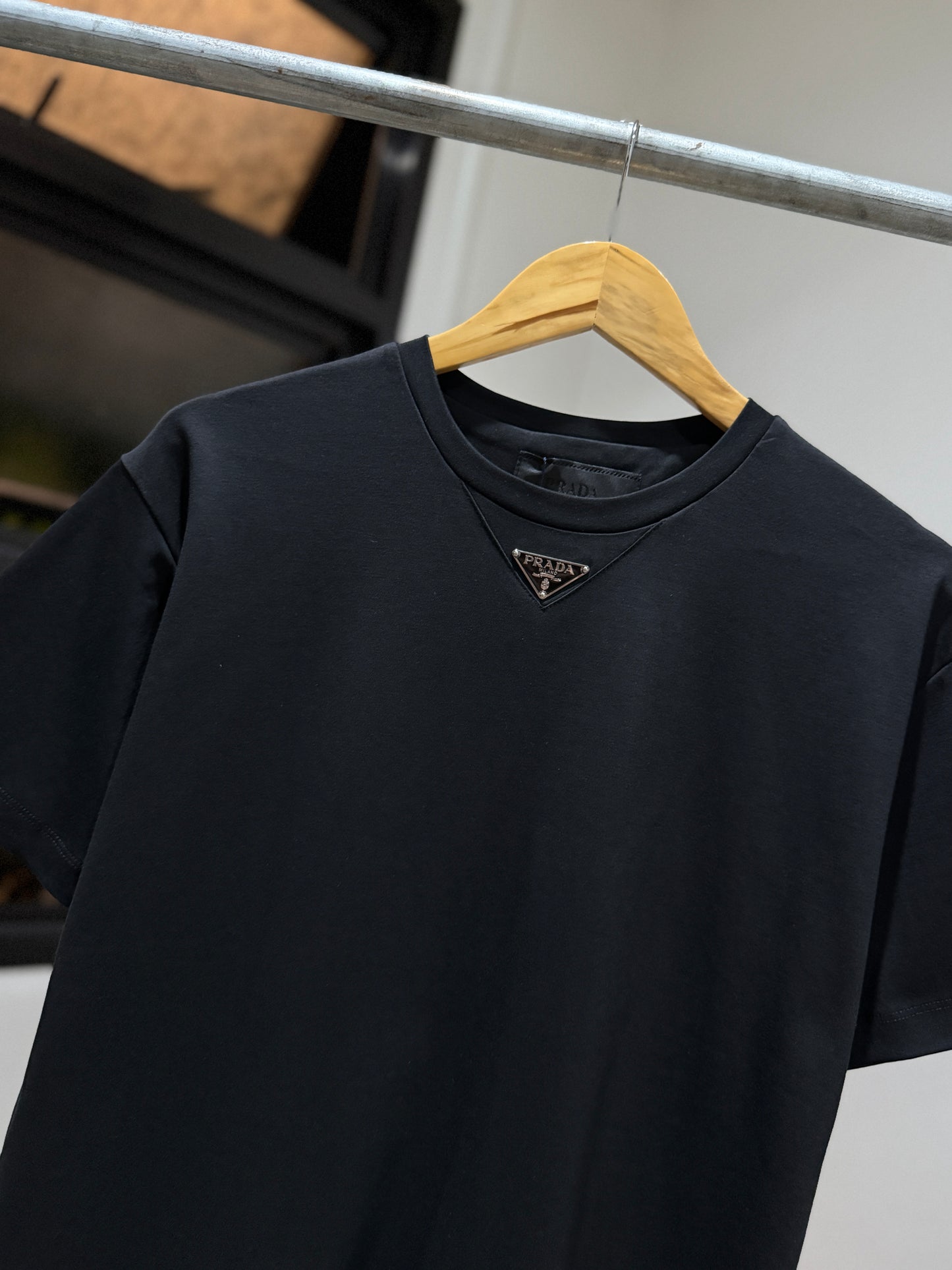 Prada Cotton T-Shirt (Mid/Black)