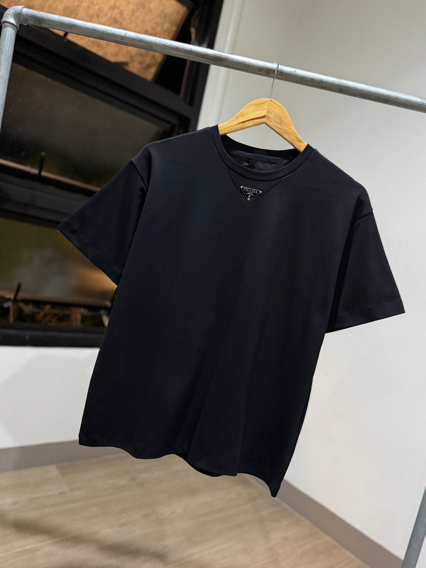 Prada Cotton T-Shirt (Mid/Black)