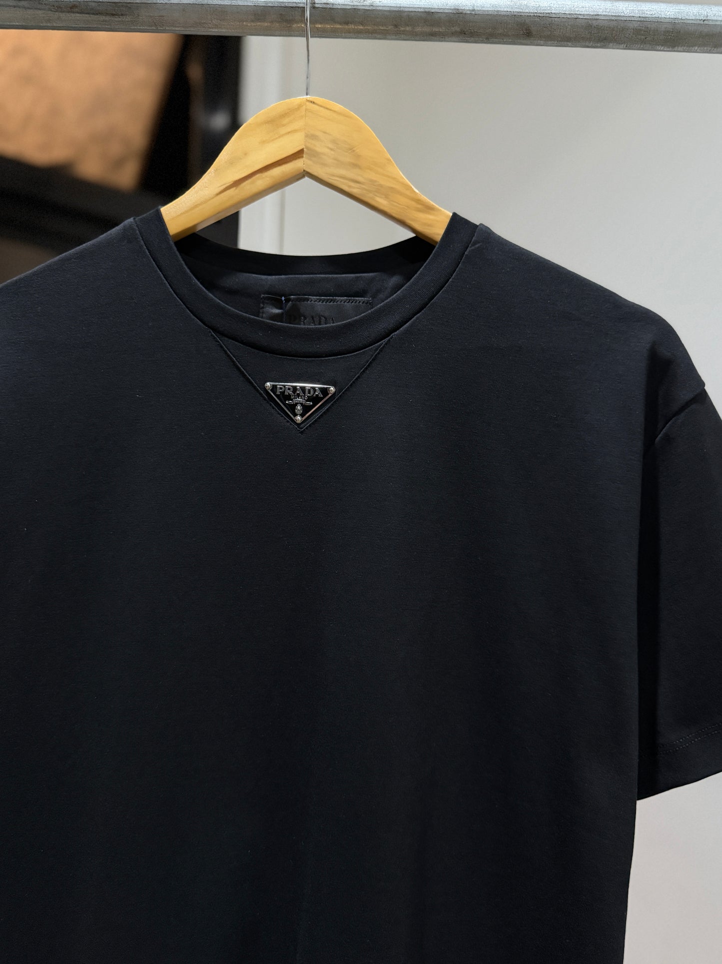 Prada Cotton T-Shirt (Mid/Black)