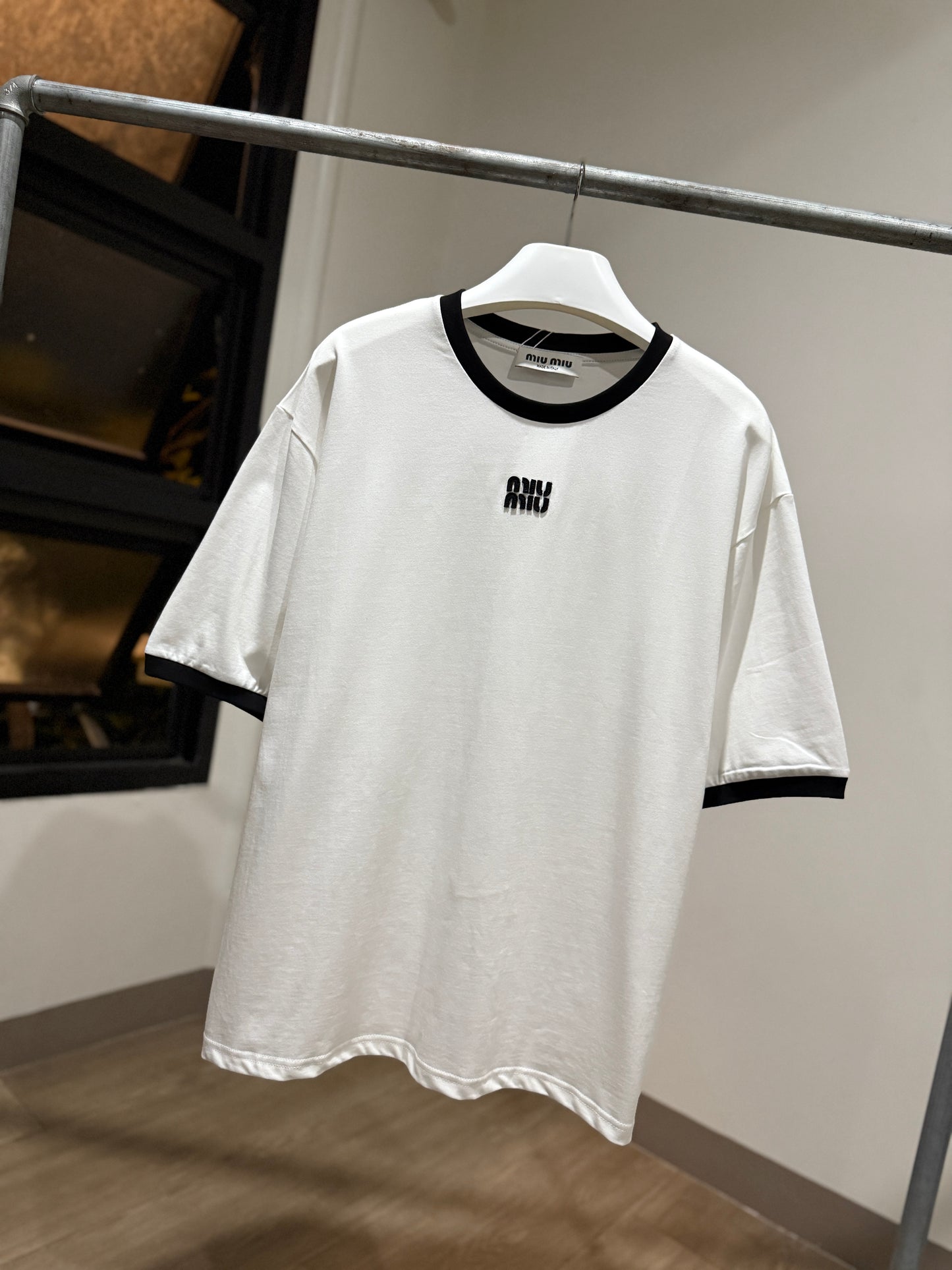 MiuMiu Cotton T-Shirt (White)