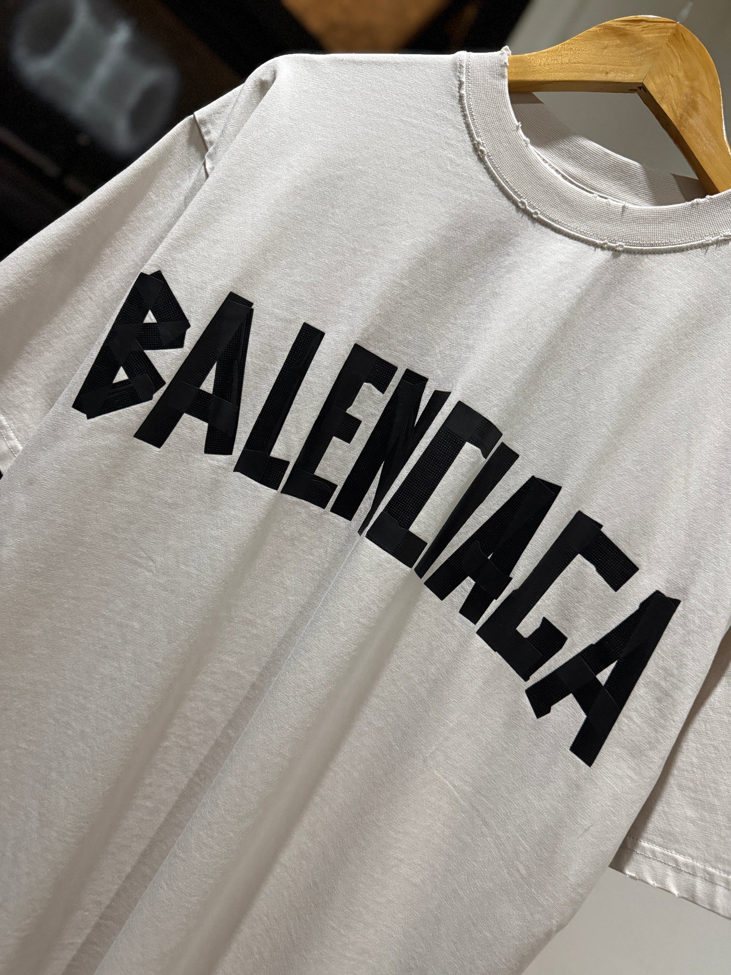 Balenciaga New Tape Type T-Shirt (Cement White)