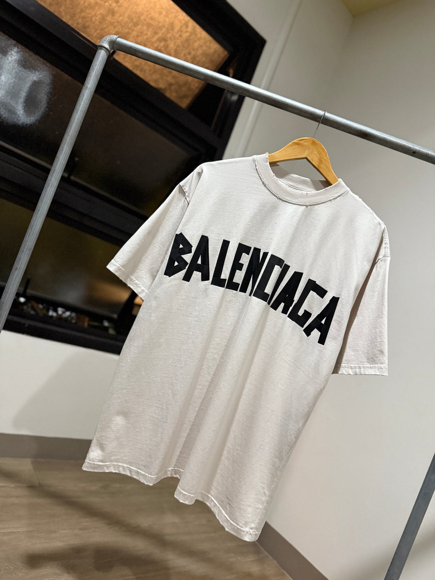 Balenciaga New Tape Type T-Shirt (Cement White)