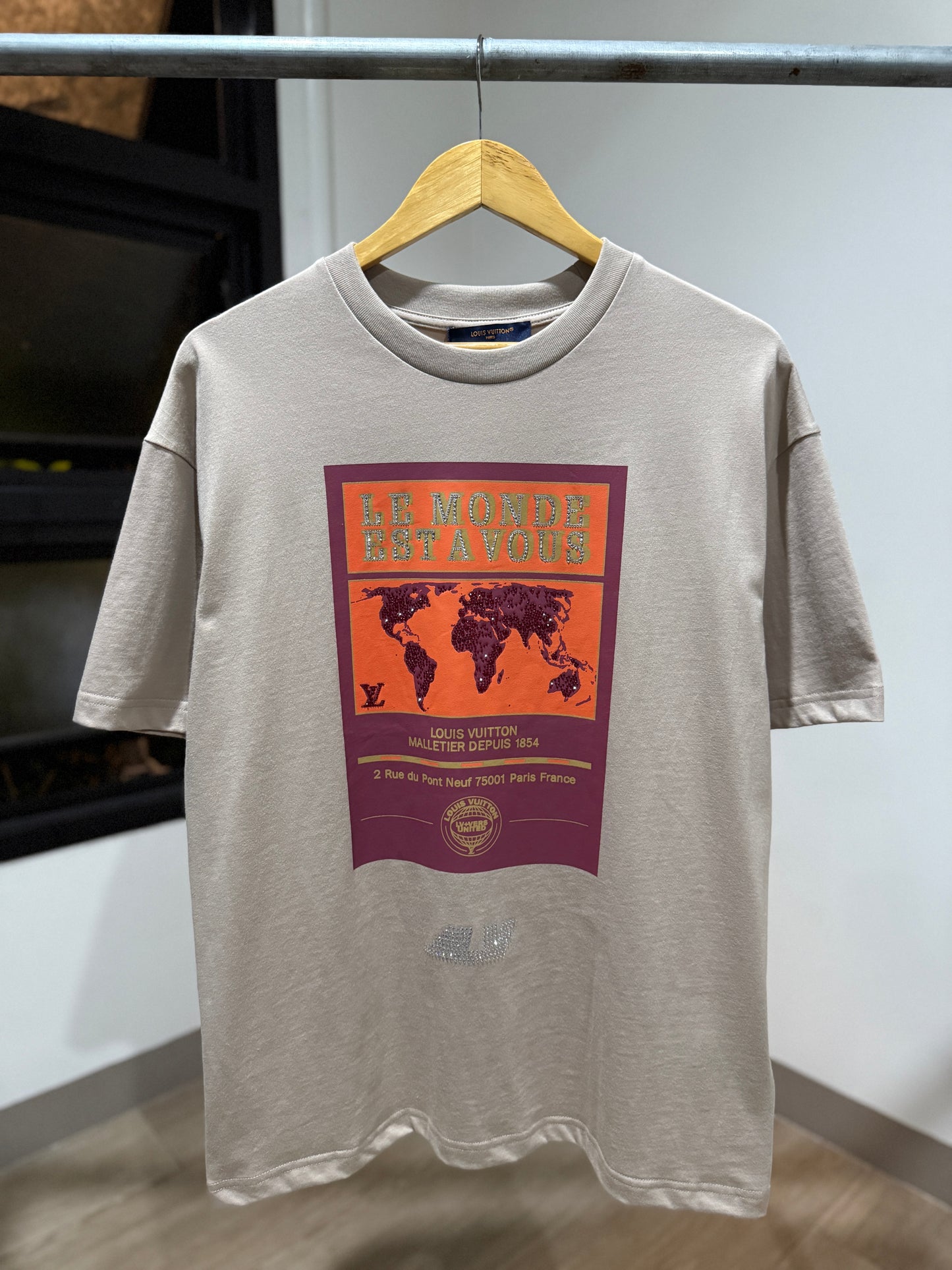 Louis Vuitton Embellished Graphic T-Shirt
