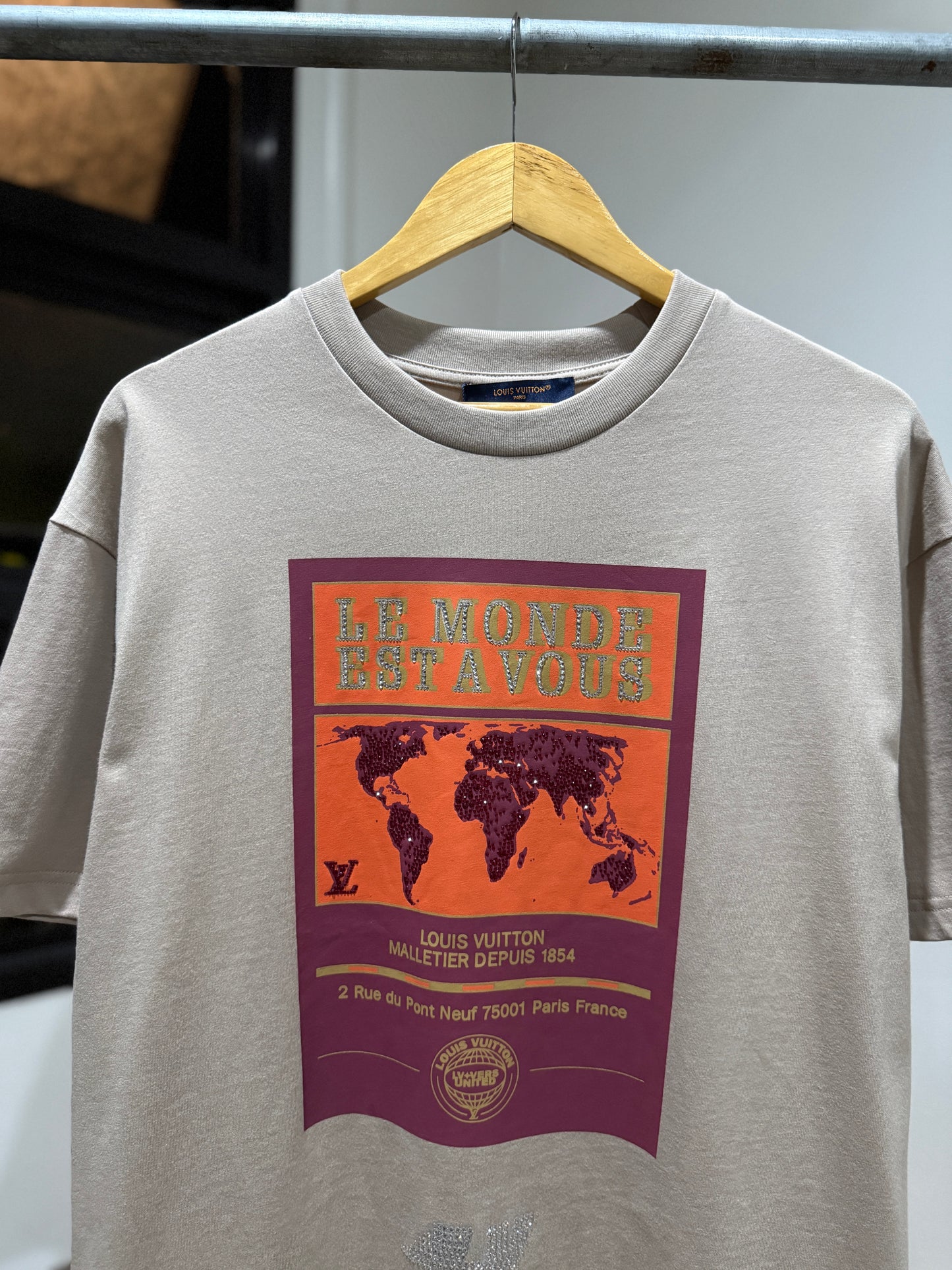 Louis Vuitton Embellished Graphic T-Shirt