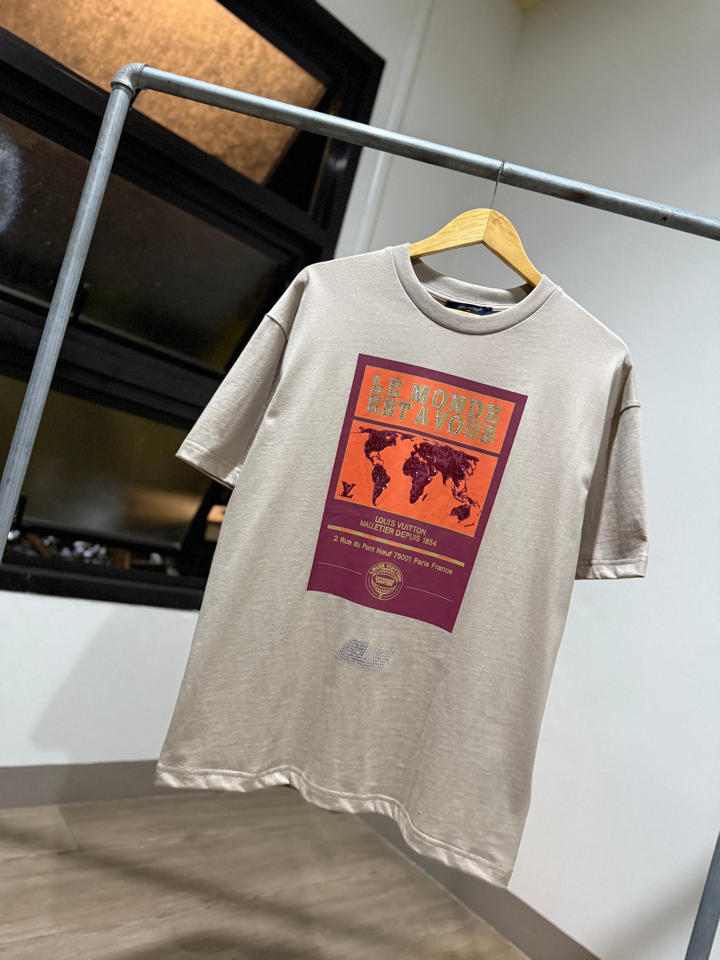 Louis Vuitton Embellished Graphic T-Shirt