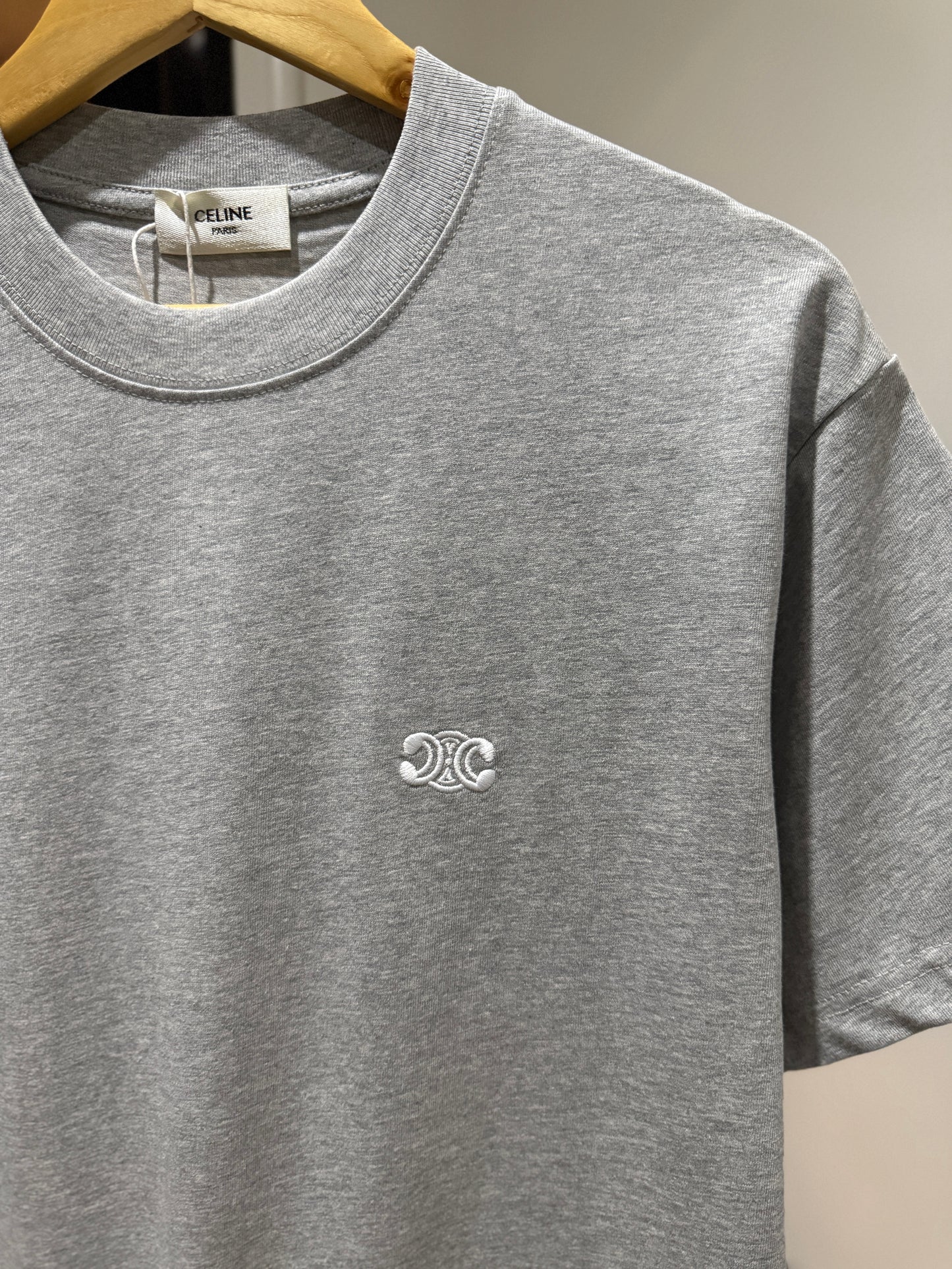 Celine Classic Logo T-Shirt (Heather Gray)