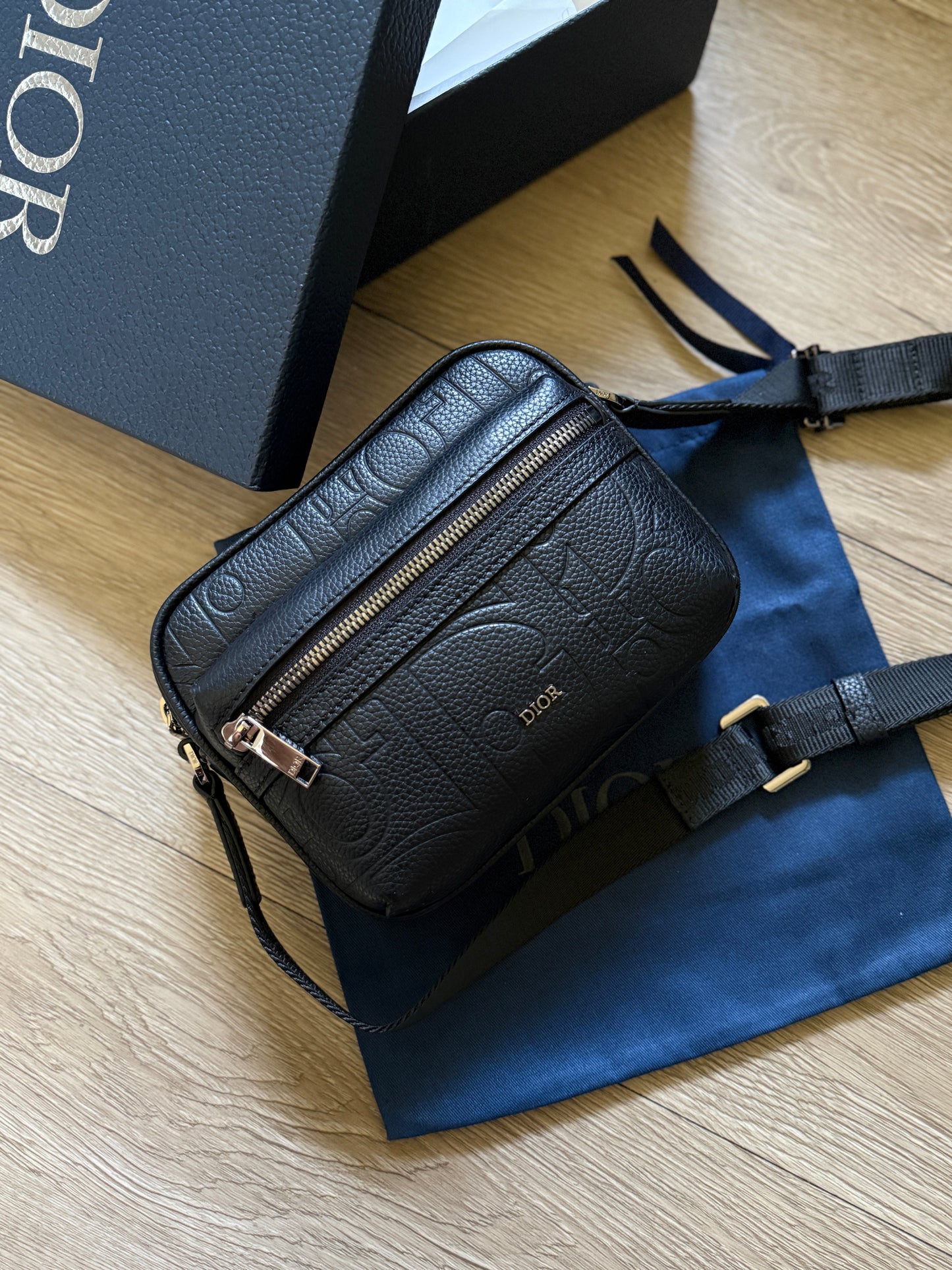 Dior Mini Rider 2.0 Zipped Messenger Bag