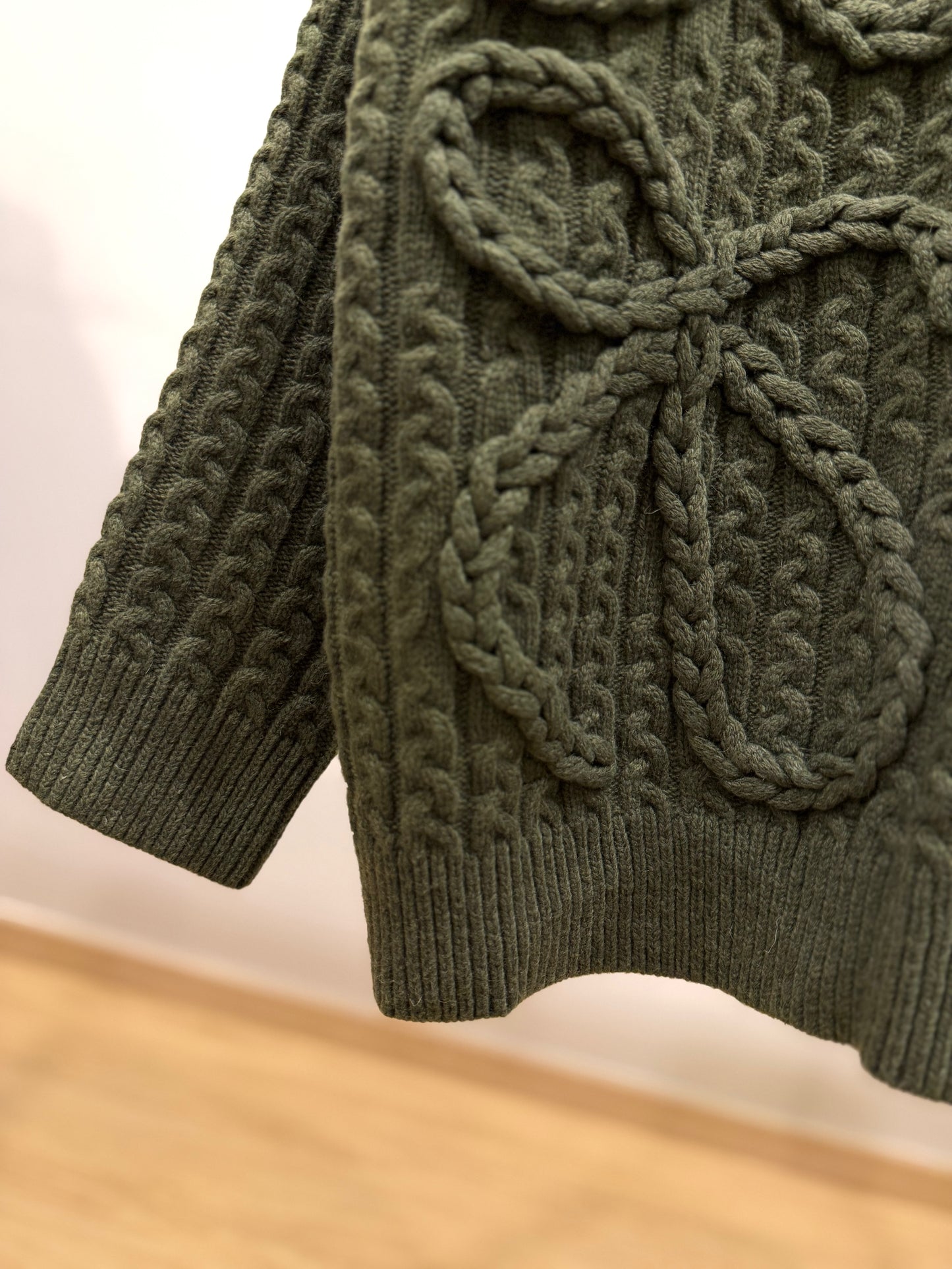 Loewe Anagram Knitted Sweater (Green)