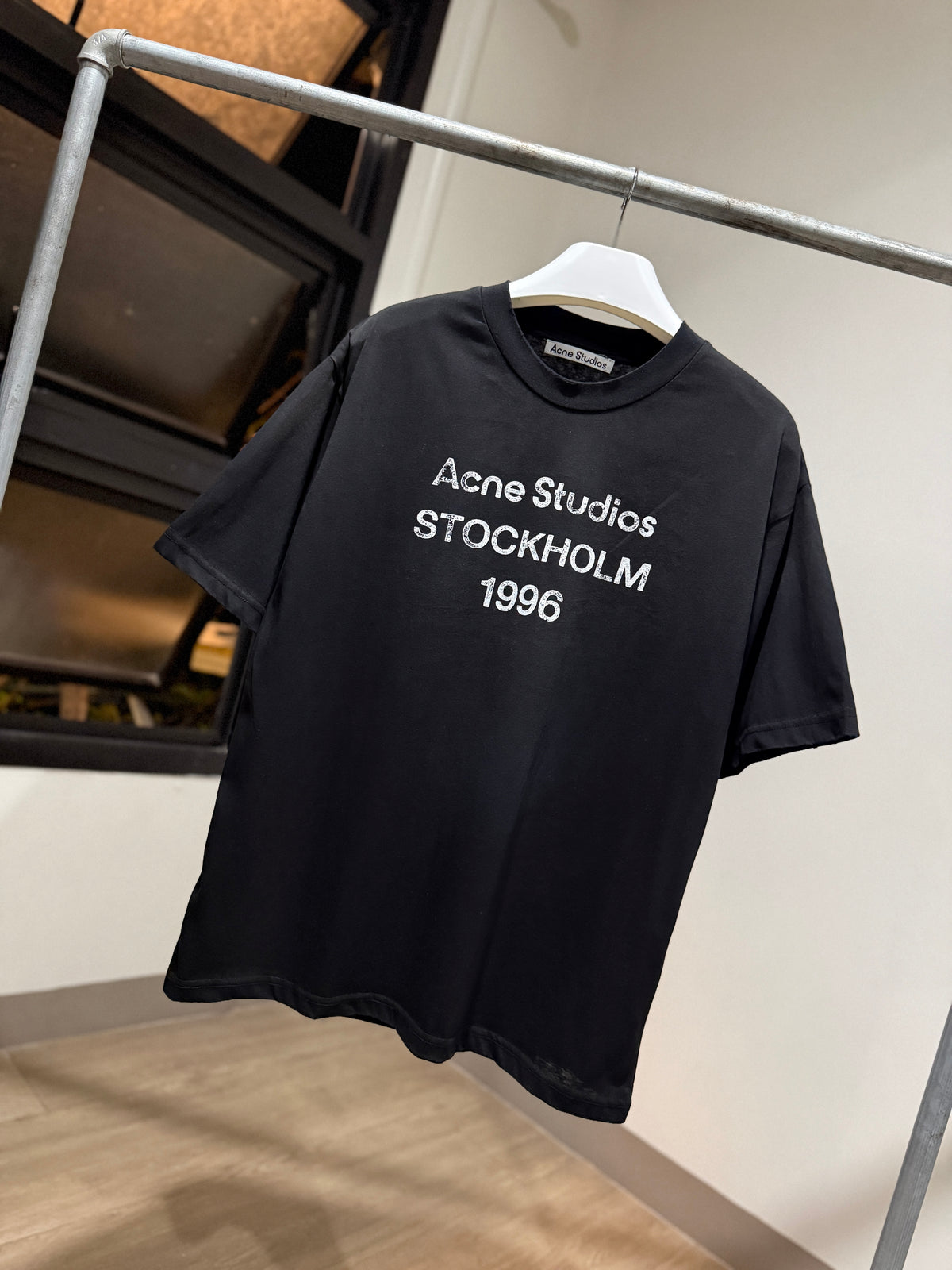 Acne Studios Sprayed Logo T-Shirt (Black)