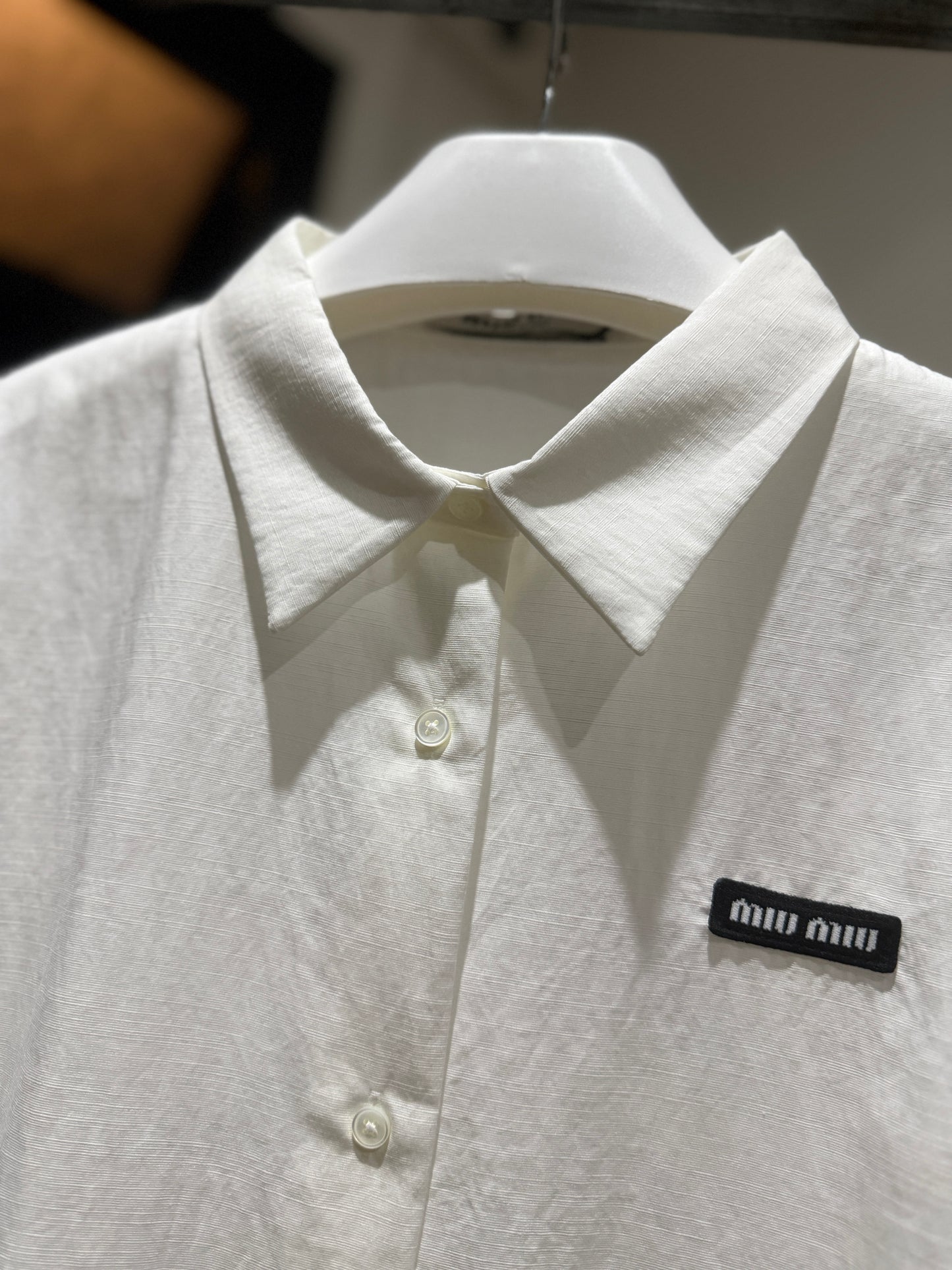 MiuMiu Poplin Shirt (White)