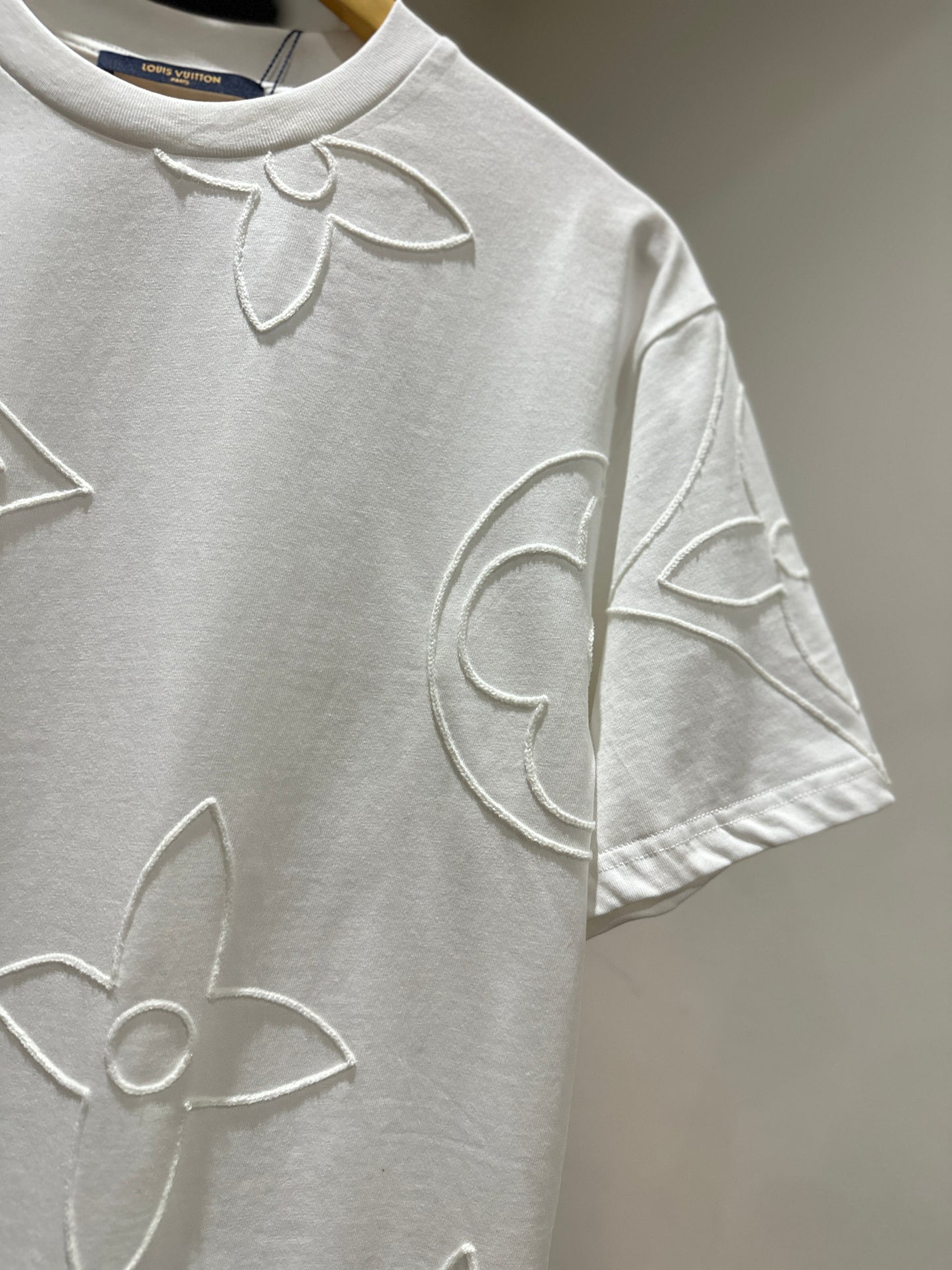 Louis Vuitton Monogram Embroidered Cotton T-Shirt