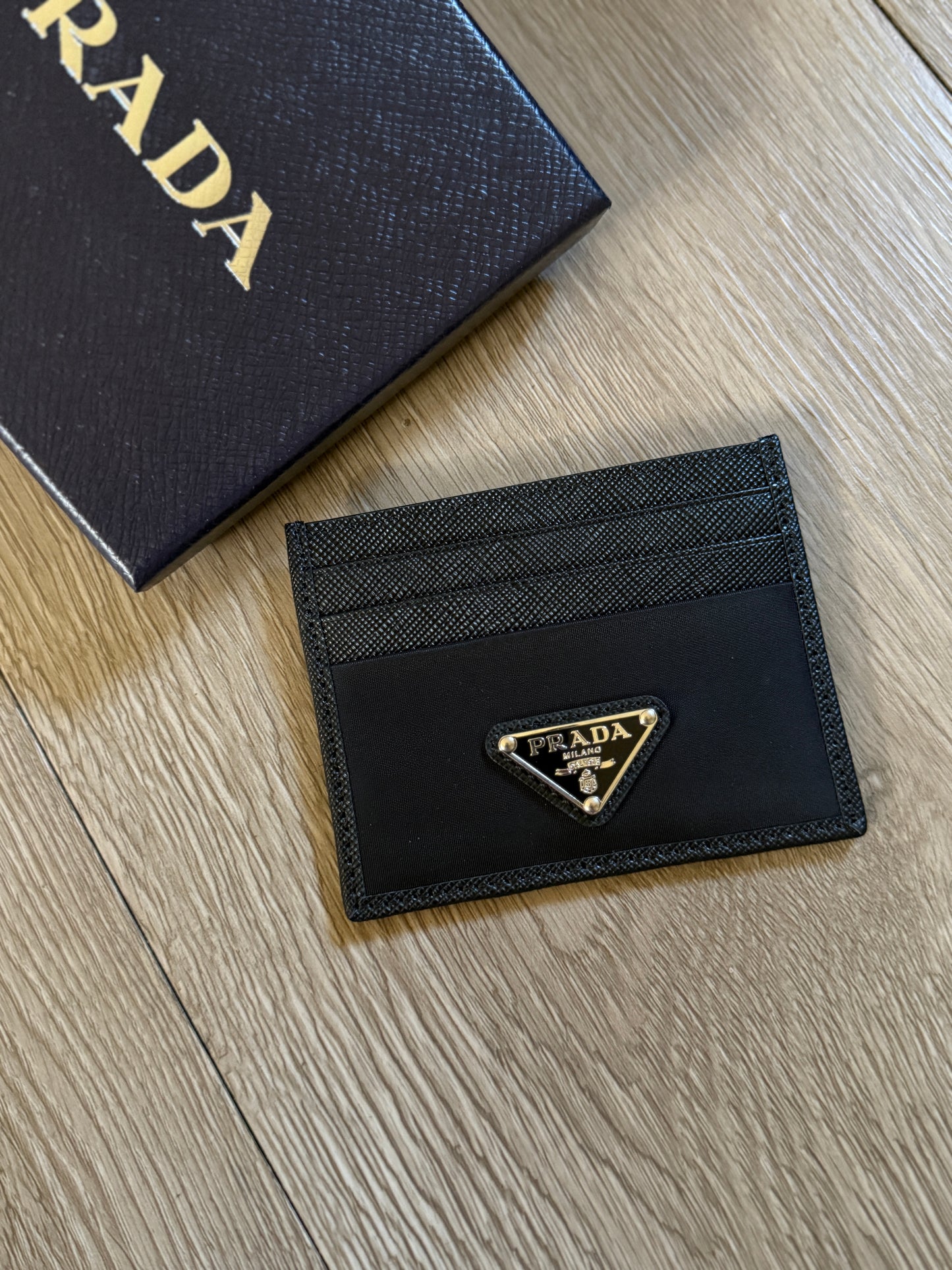 Prada Re-Nylon & Saffiano Card Holder