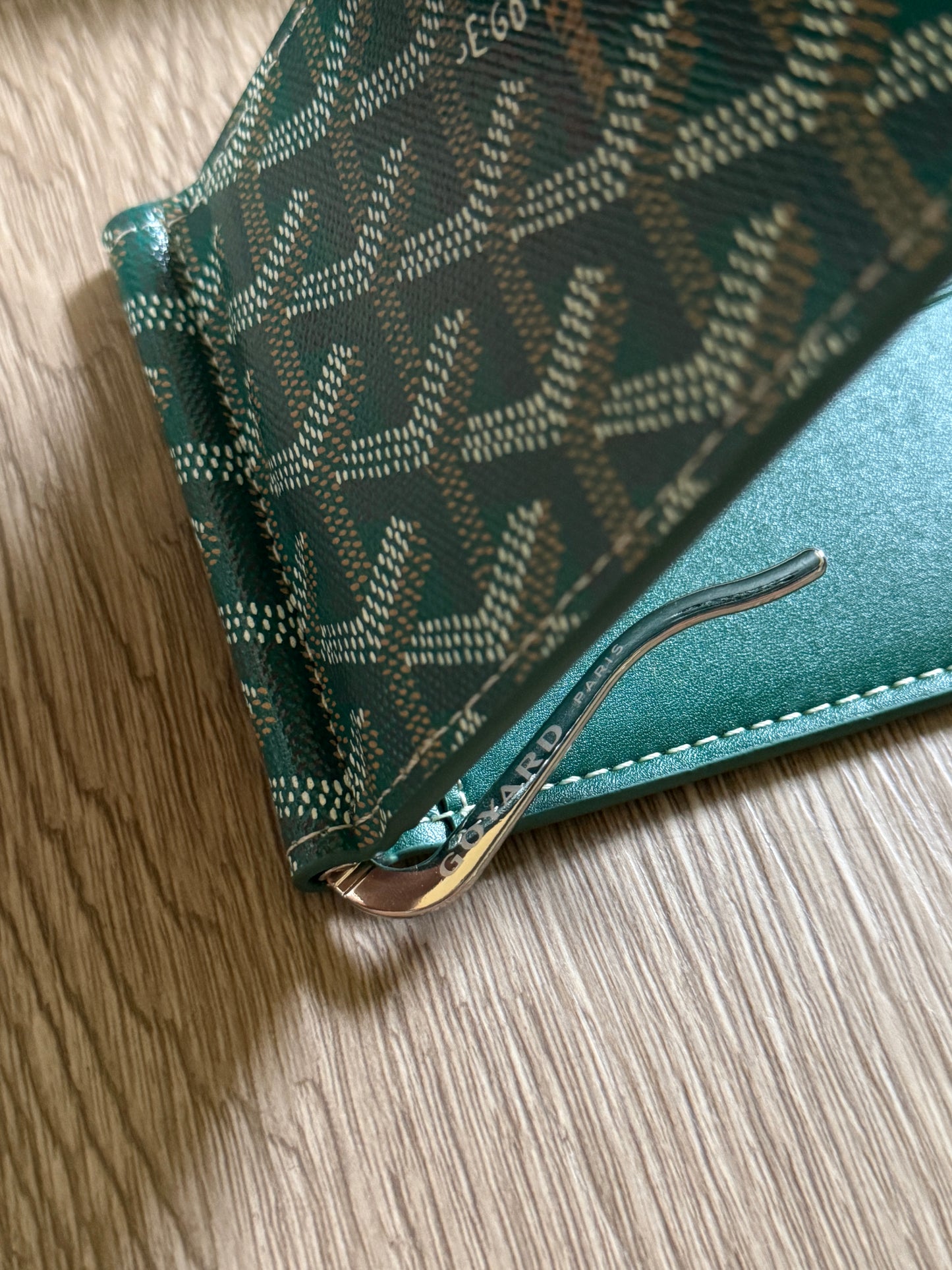 Goyard Saint Thomas Bill Fold Card Holder (Green)