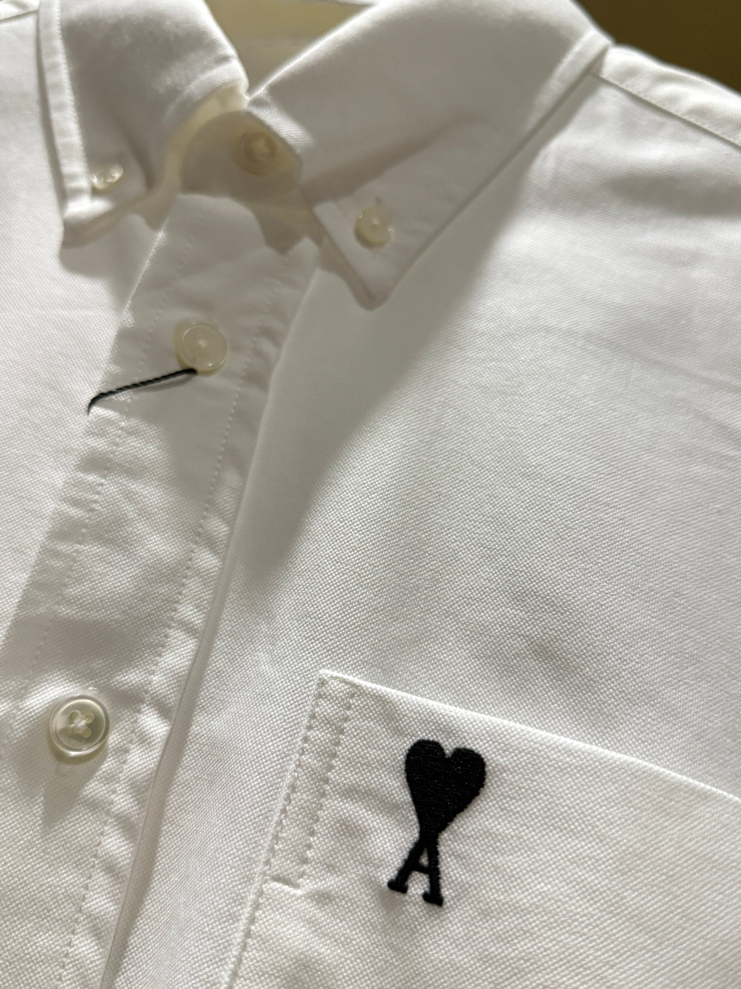 AMI de Coeur Button Down Oxford Shirt (Natural White)