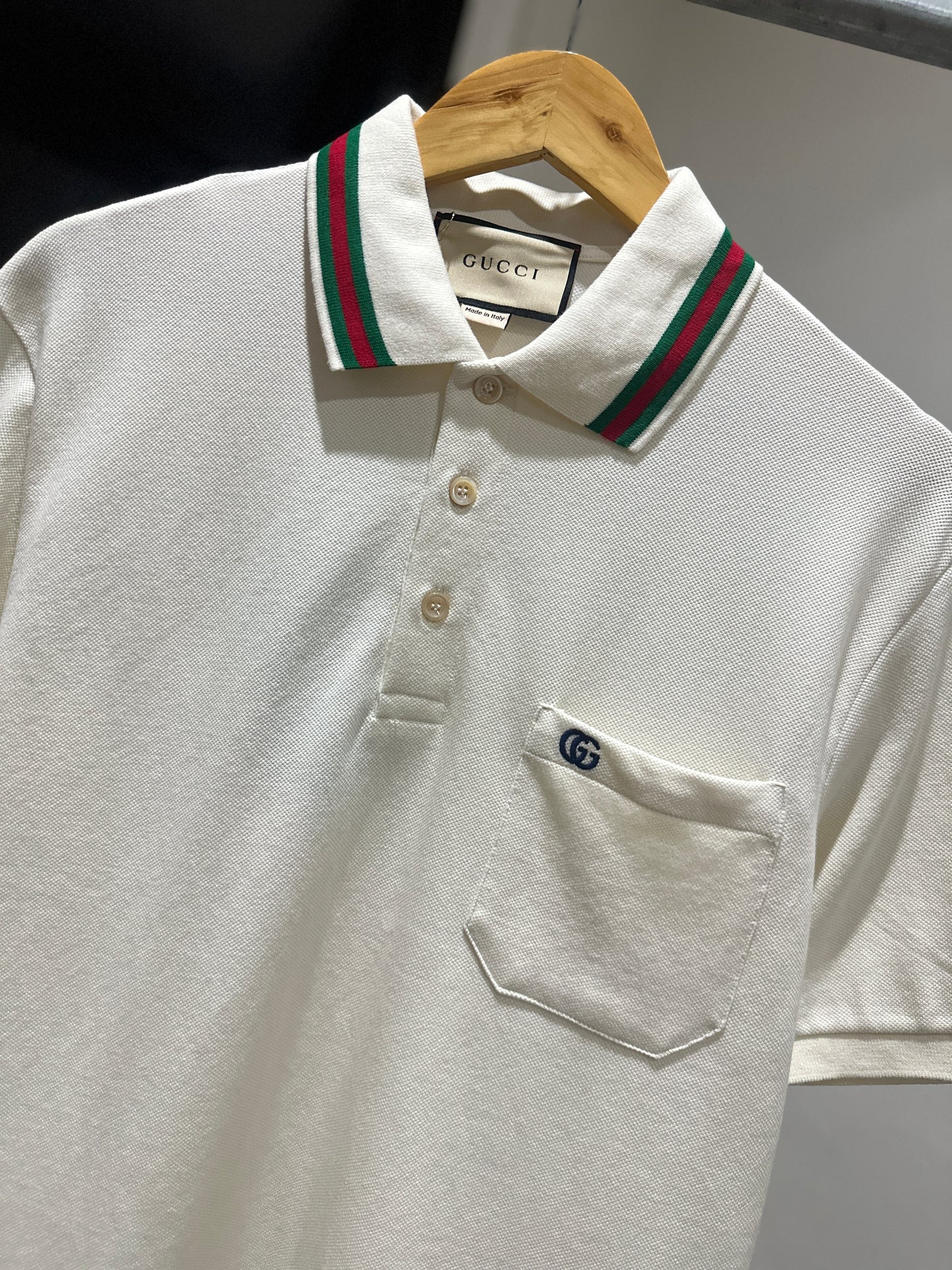 Gucci Cotton Piquet Double G Polo Shirt