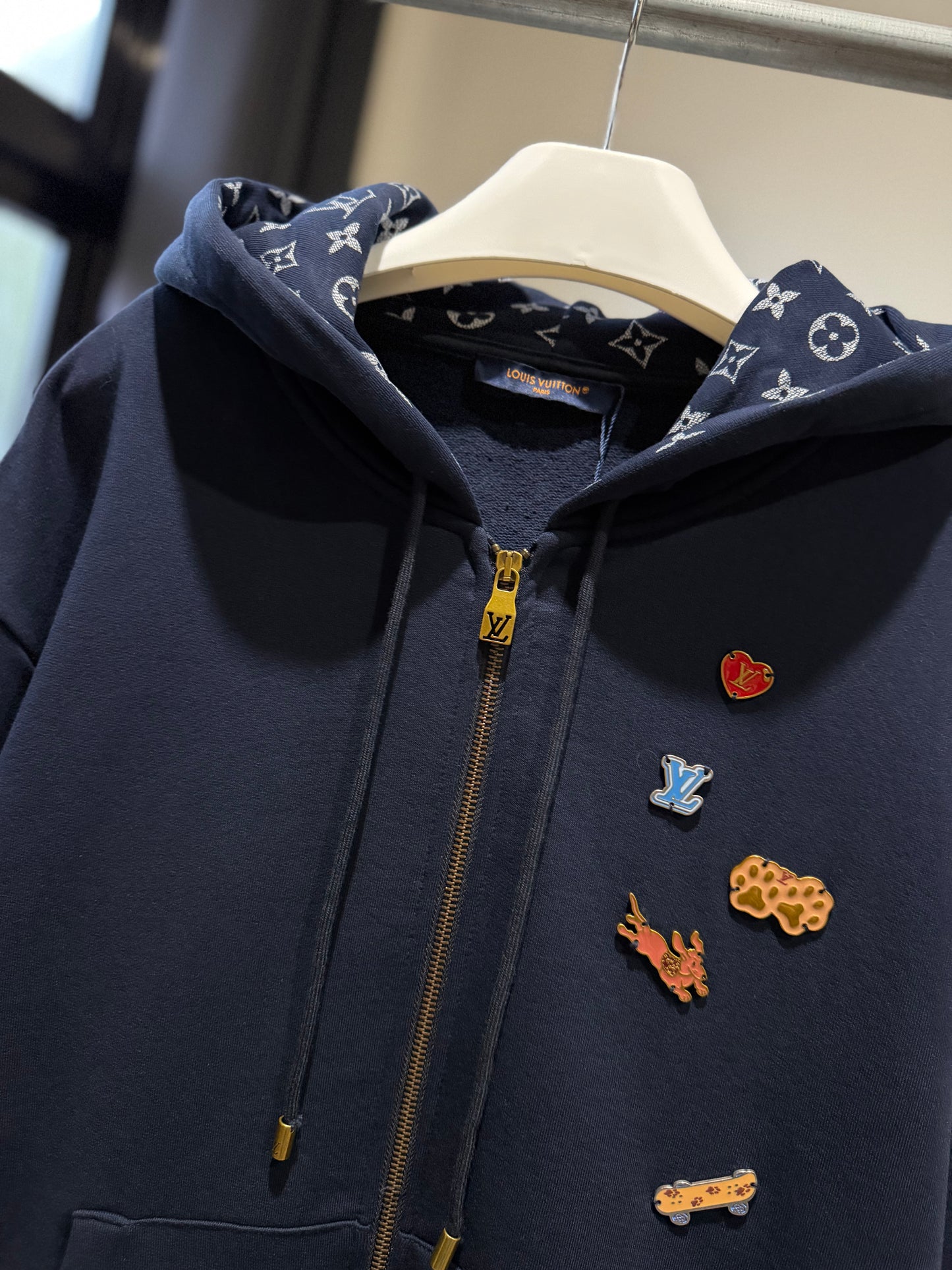 Louis Vuitton Chinese Valentine's Day Zipped Hoodie