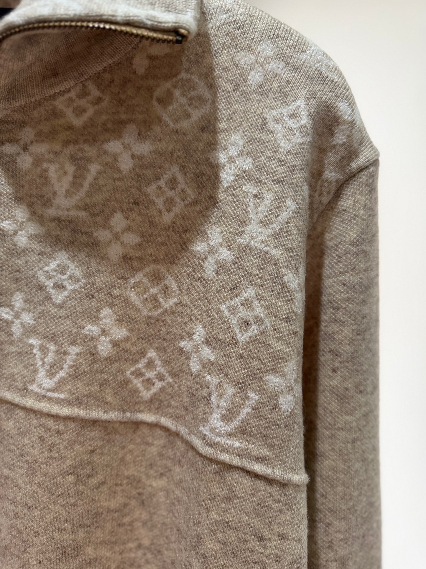 Louis Vuitton Ribbed Half Zip Pullover