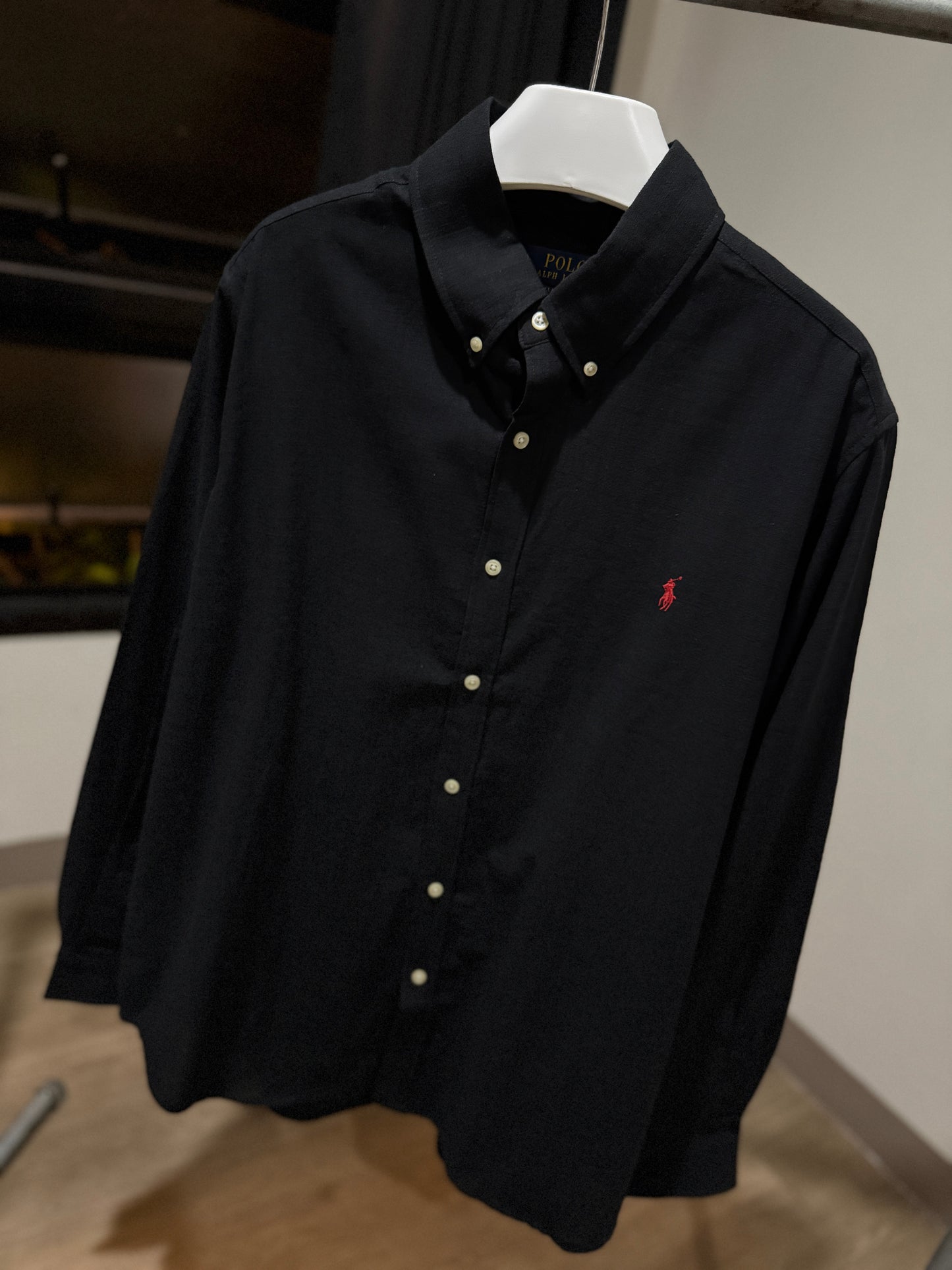 Ralph Lauren Long-sleeve Shirt (Black/Linen)
