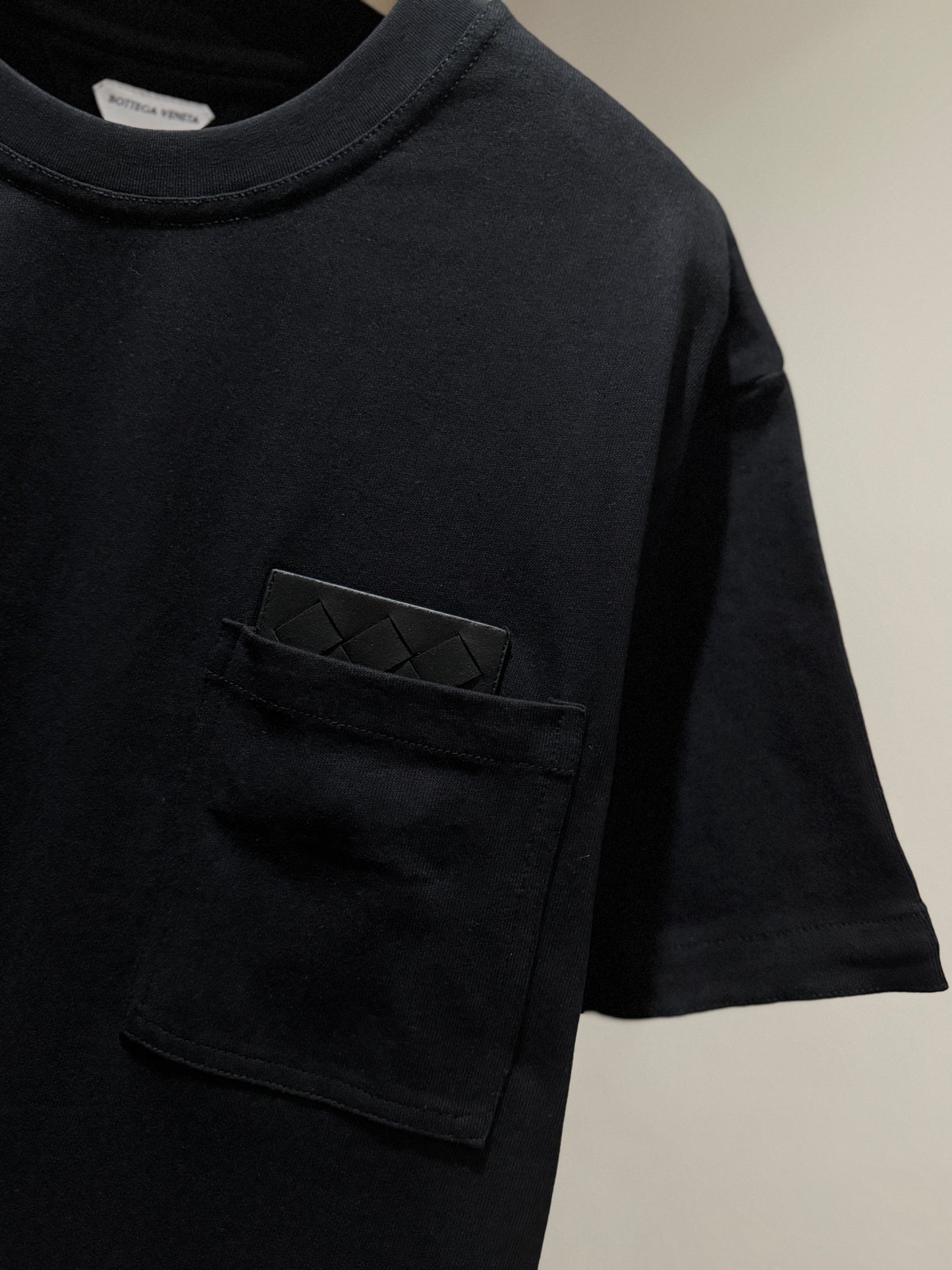 Bottega Veneta Pima Cotton T-Shirt (Black/Black)