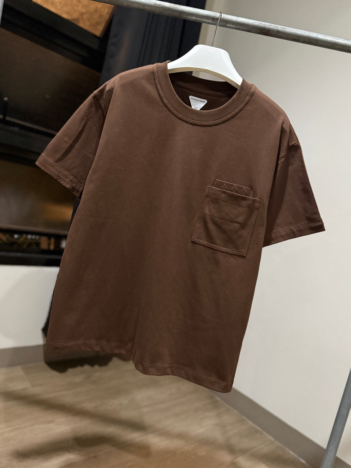 Bottega Veneta Pima Cotton T-Shirt (Brown/Brown)