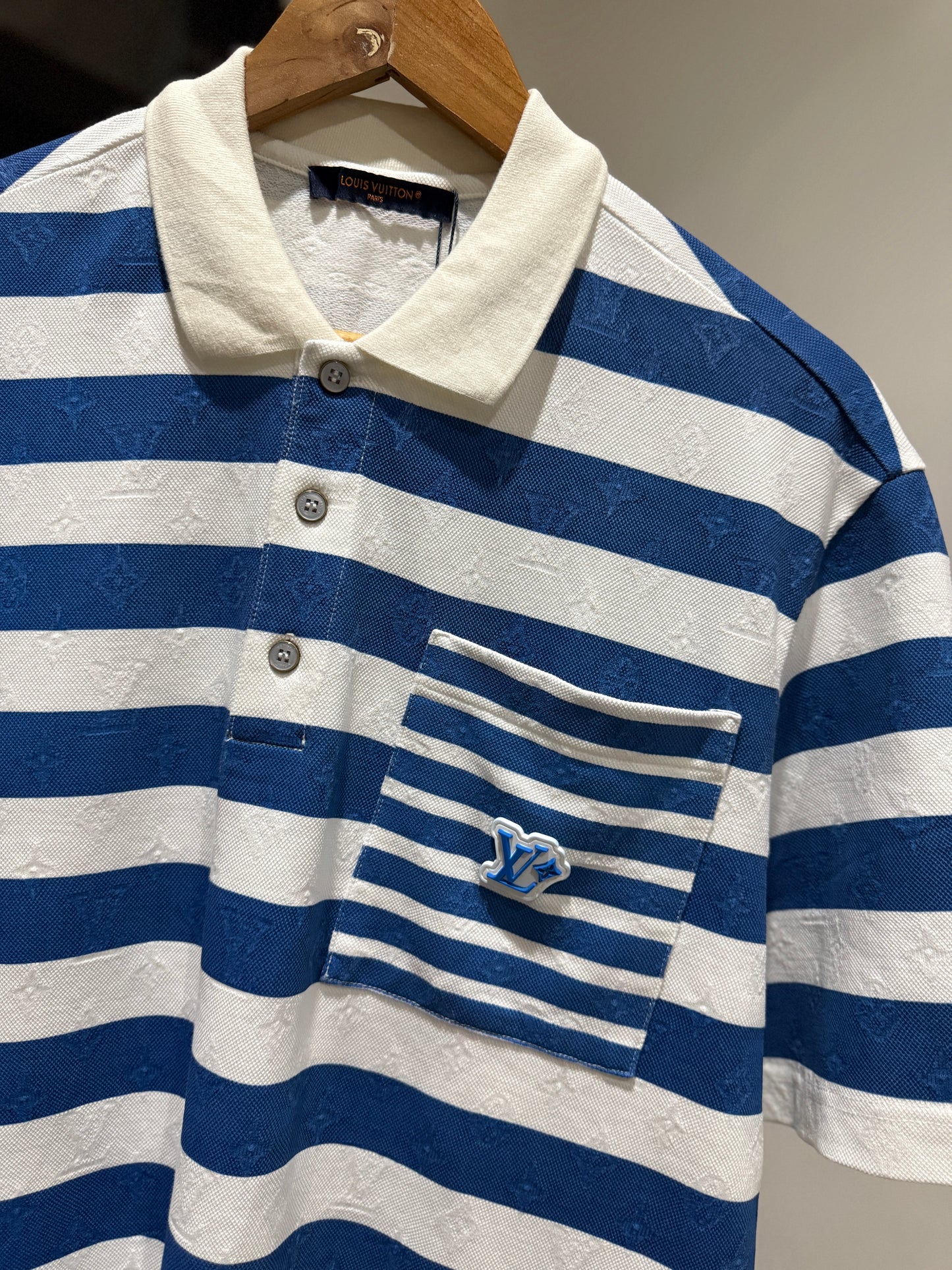 Louis Vuitton Monogram Striped Polo Shirt