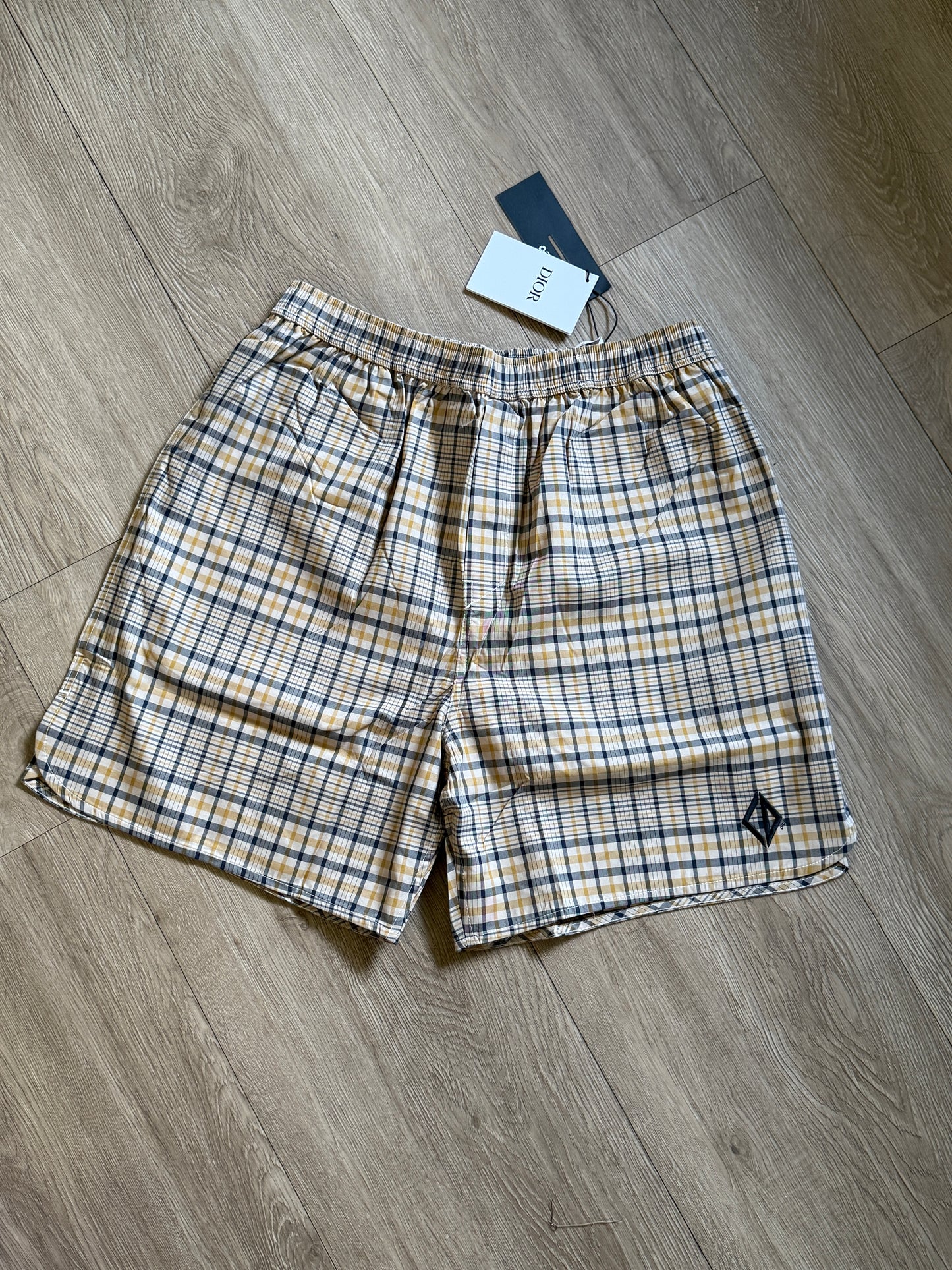 Dior Tartan Cotton Blend Short