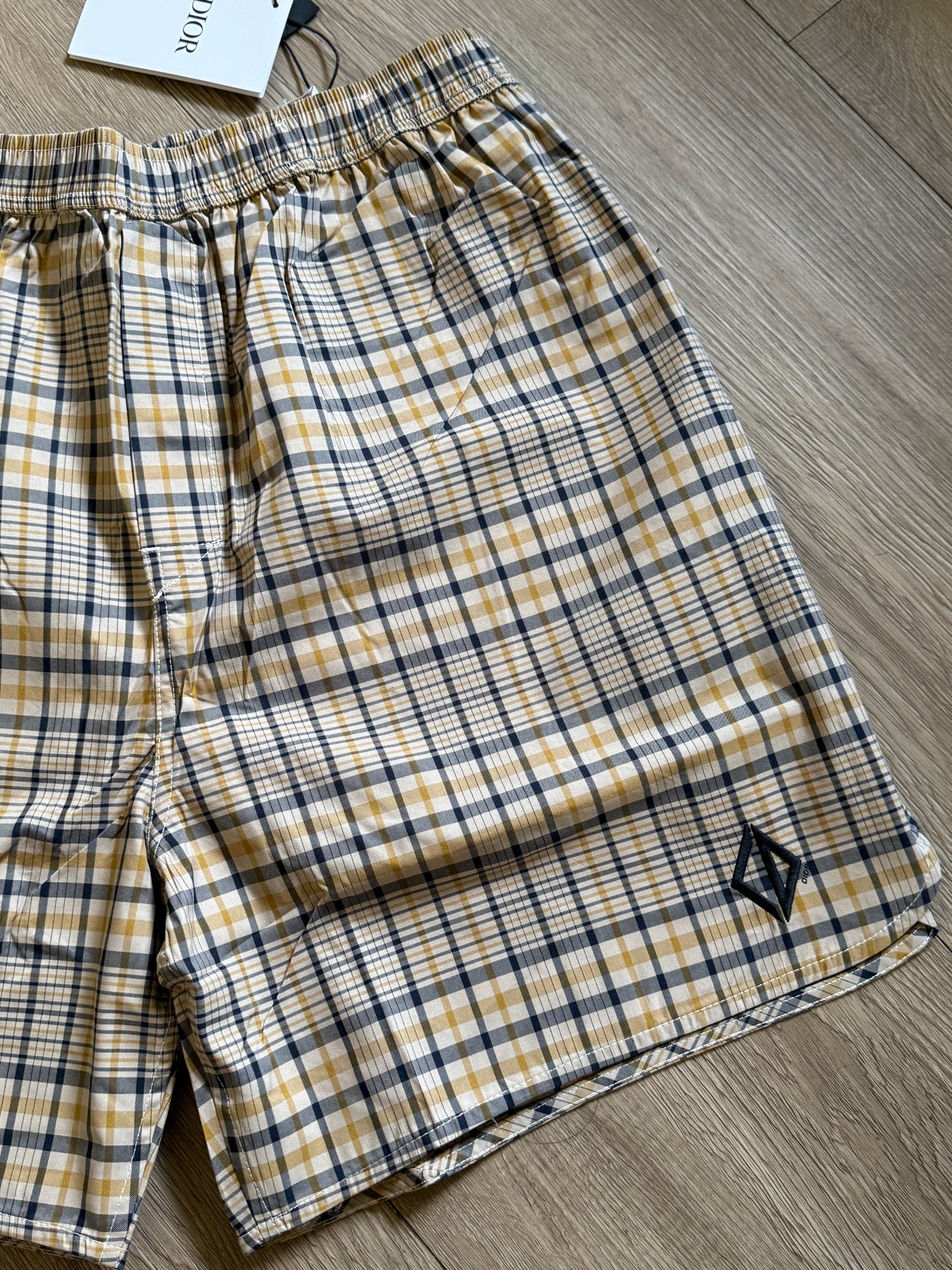 Dior Tartan Cotton Blend Short