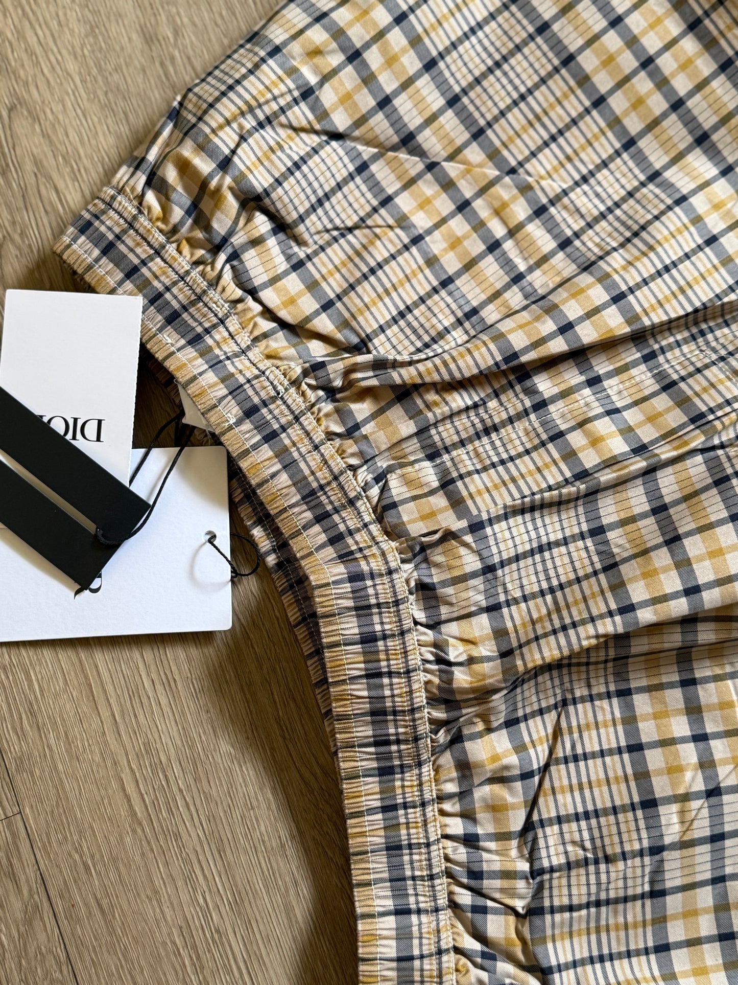 Dior Tartan Cotton Blend Short