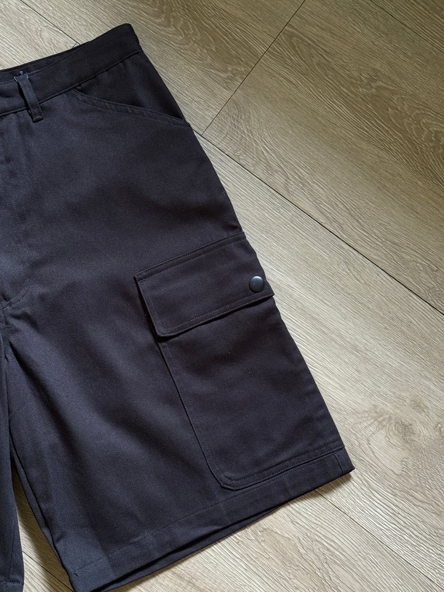 Prada Black Cotton Bermudas