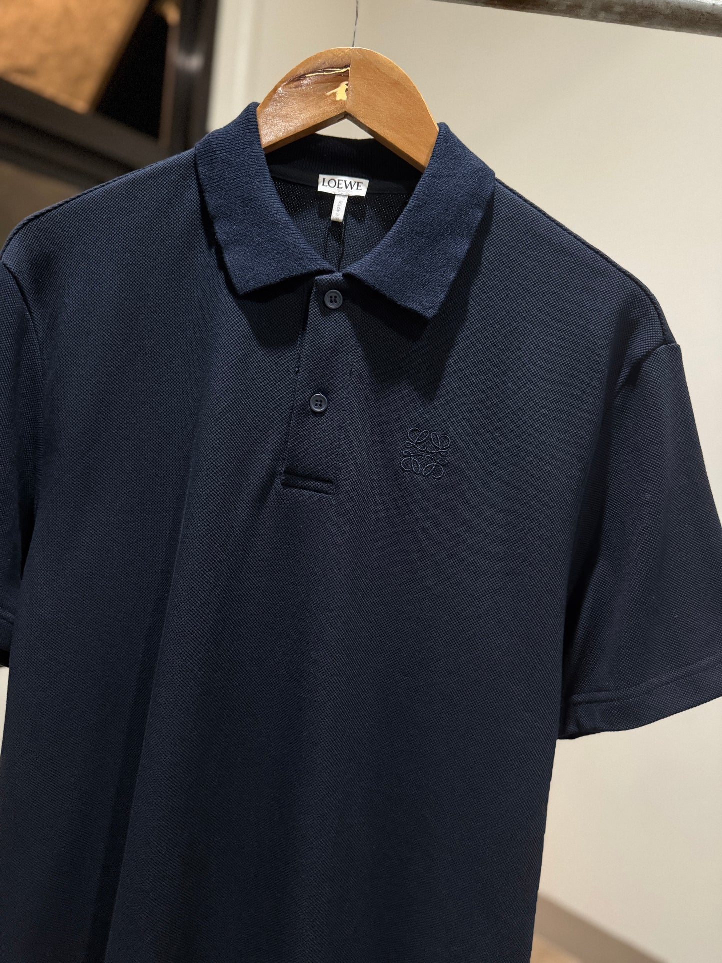 Loewe Anagram Polo Shirt (Navy)